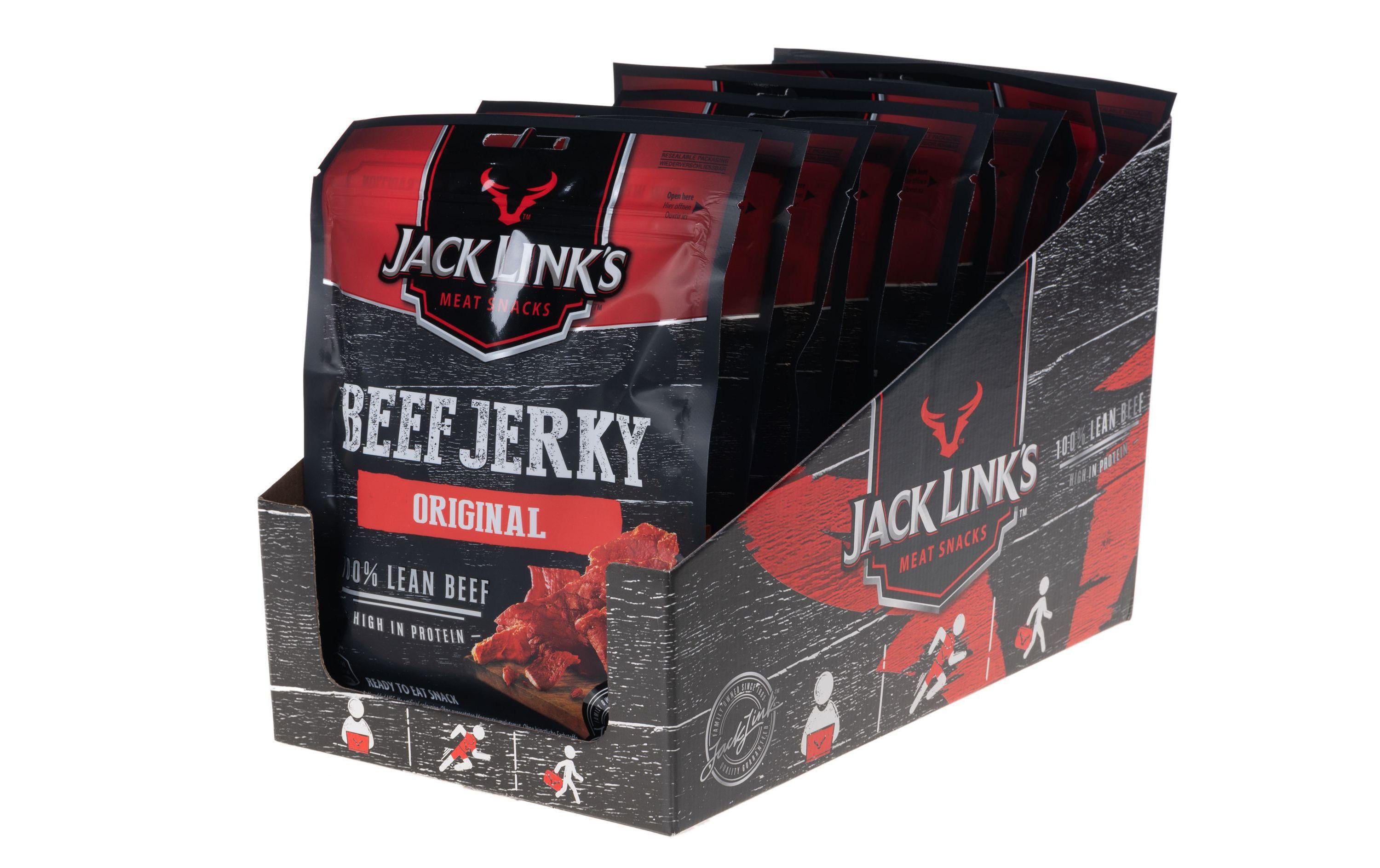 Jack Link's Fleischsnack Beef Jerky Original 12 x 60 g