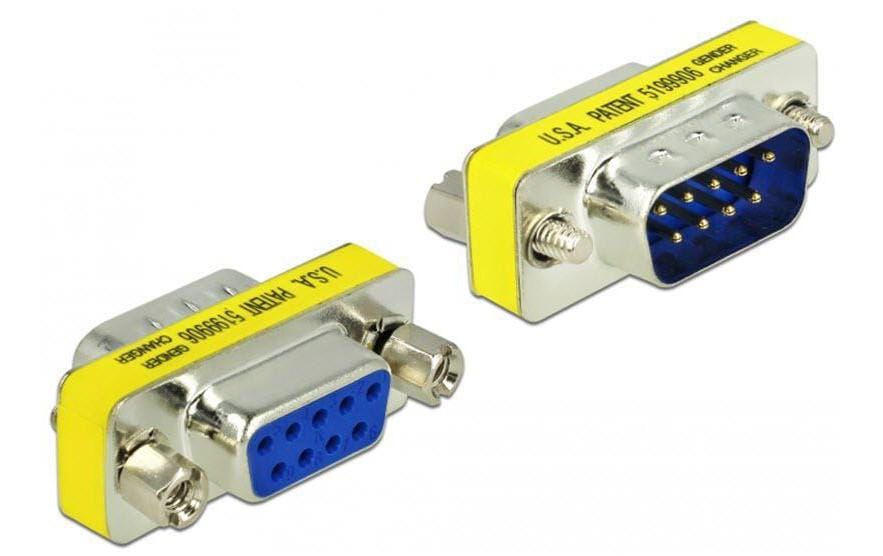 Delock Portschutzadapter DB9 RS-232 m - f