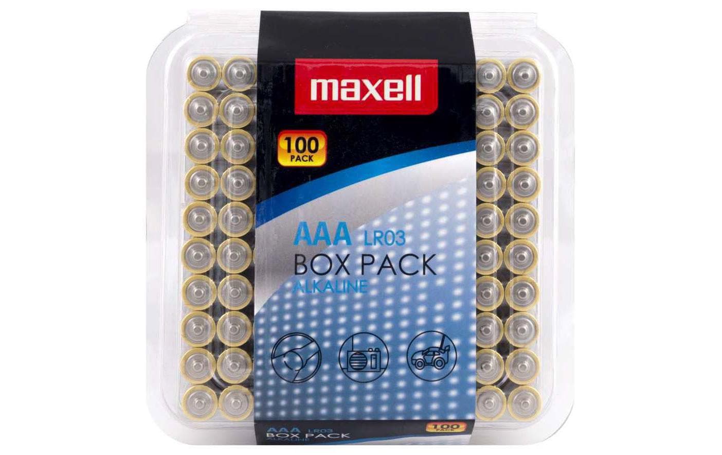 Maxell Europe LTD. Batterie Alkaline AAA , 100 Stück