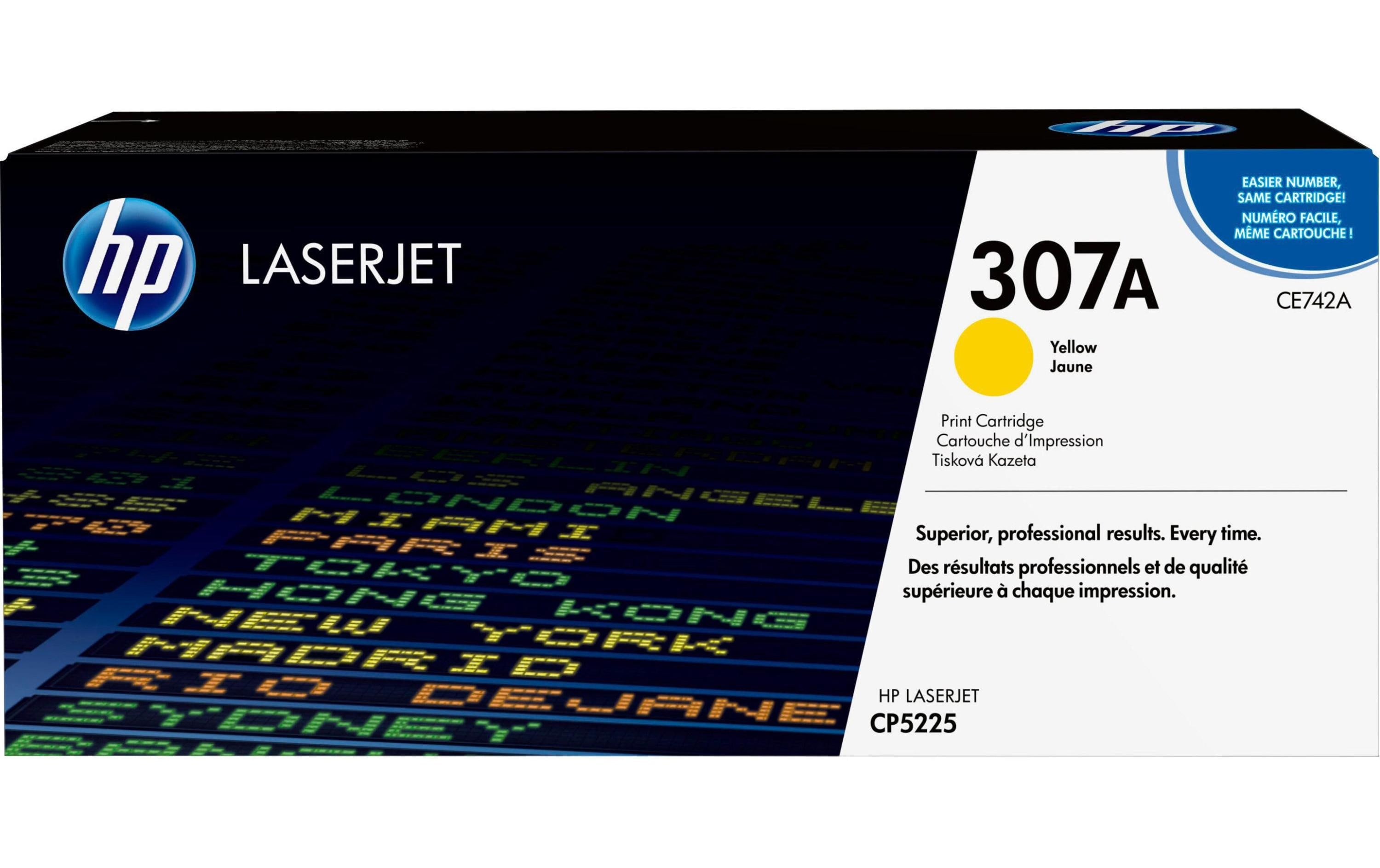 HP Toner Nr. 307A (CE742A) Yellow