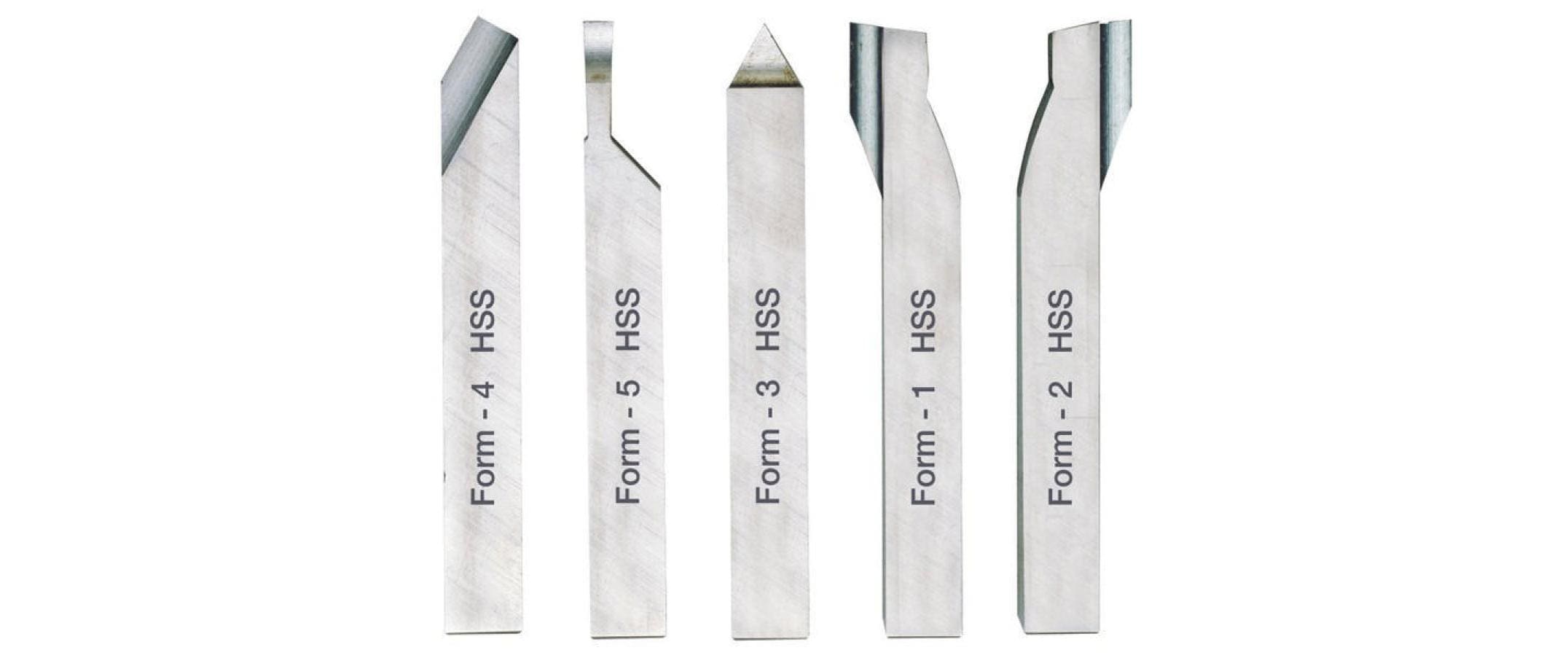 Proxxon Zubehörset 10 x 10 x 80 mm HSS Drehstahl Set 5 Teile