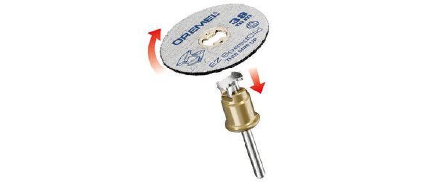 Dremel Aufspanndorn EZ SpeedClic SC406 Starter-Set, 2 Teile