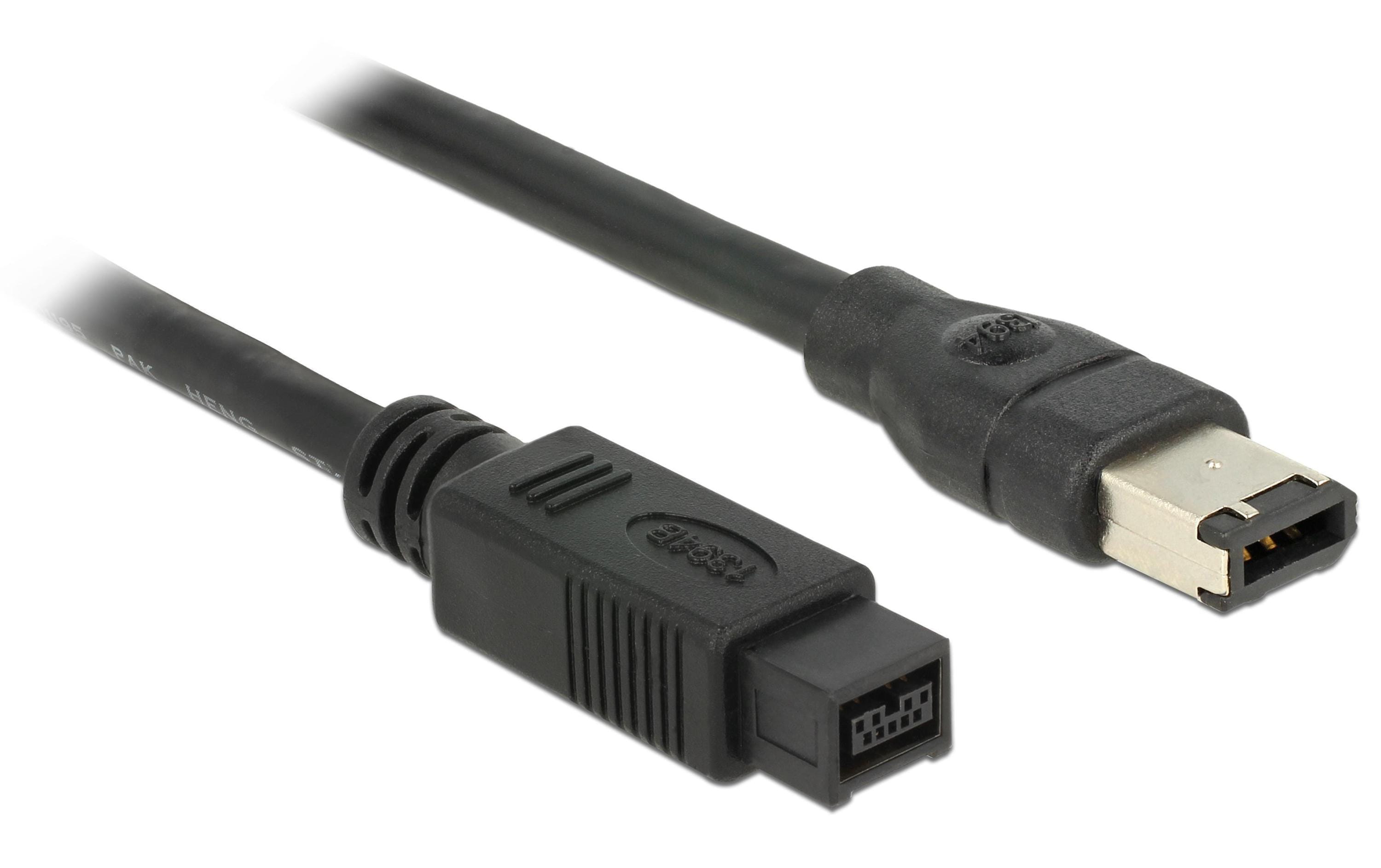 Delock FireWire-Kabel 400Mbps 9Pin-6Pin 3 m