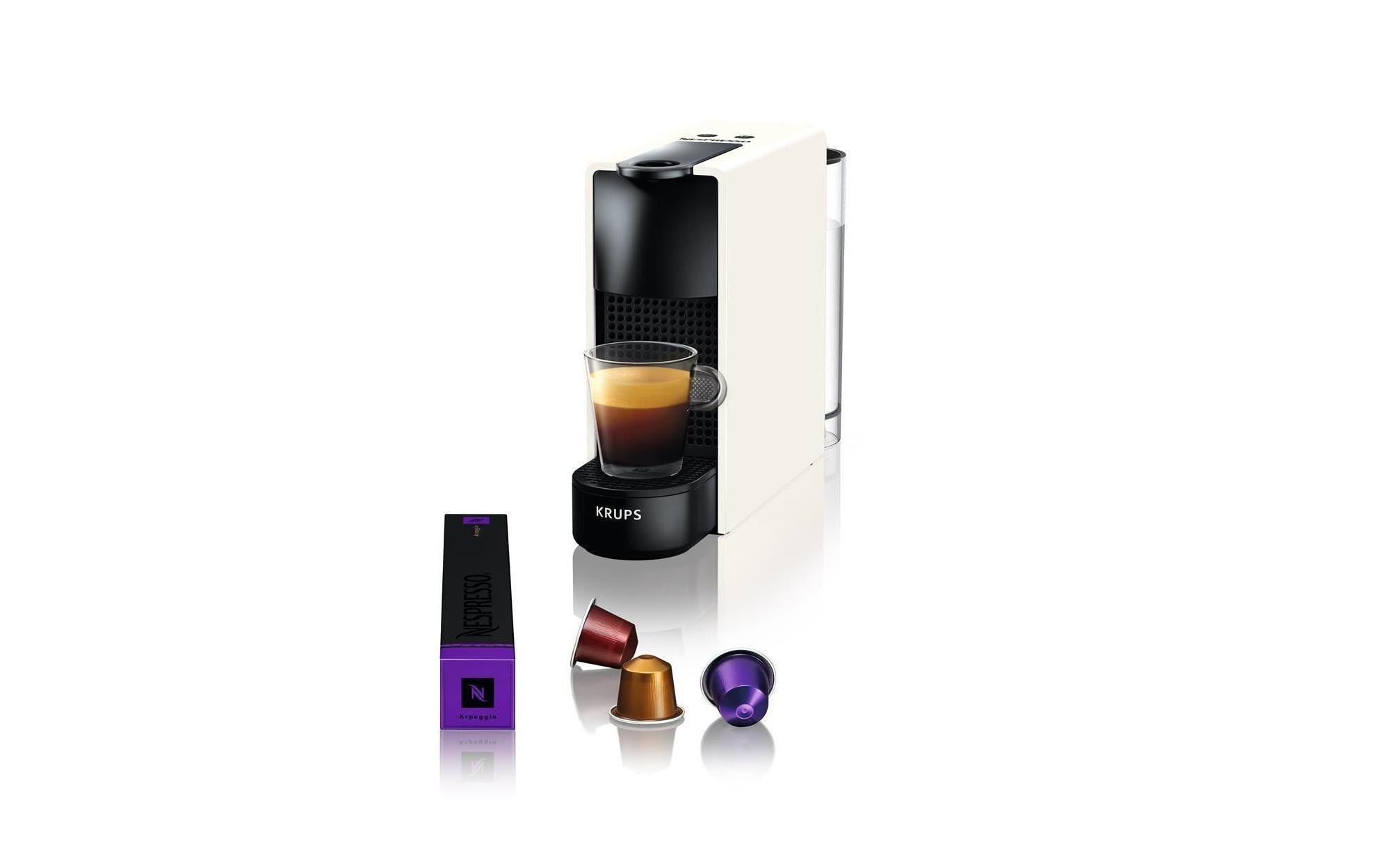 Krups Kaffeemaschine Nespresso Essenza Mini XN1101 Schwarz/Weiss
