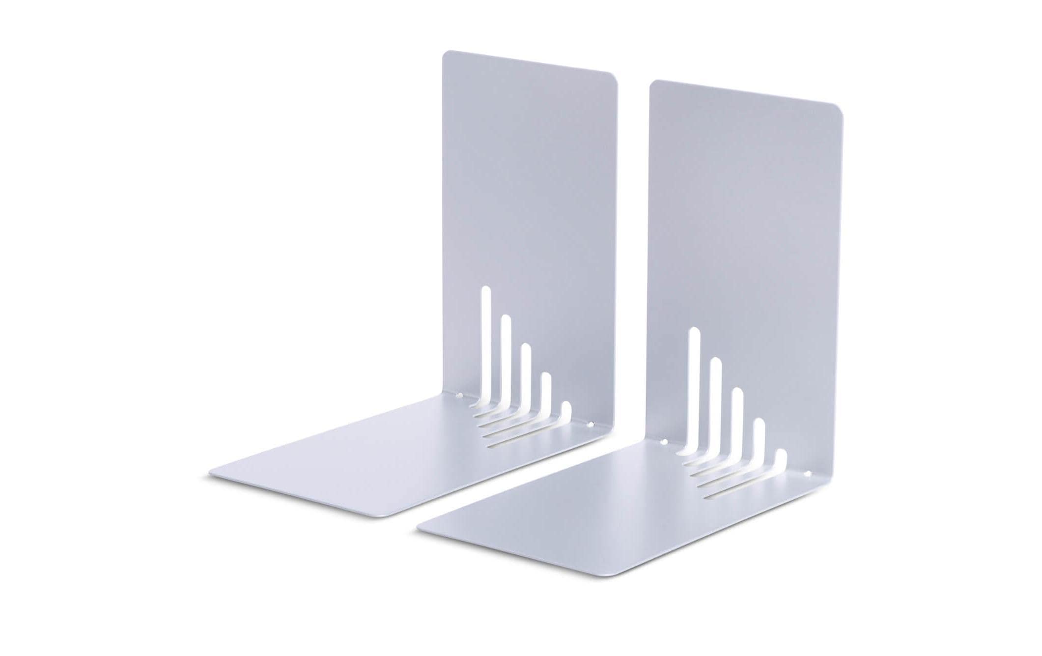 Maul Buchstützen-Set S Silber, Metall
