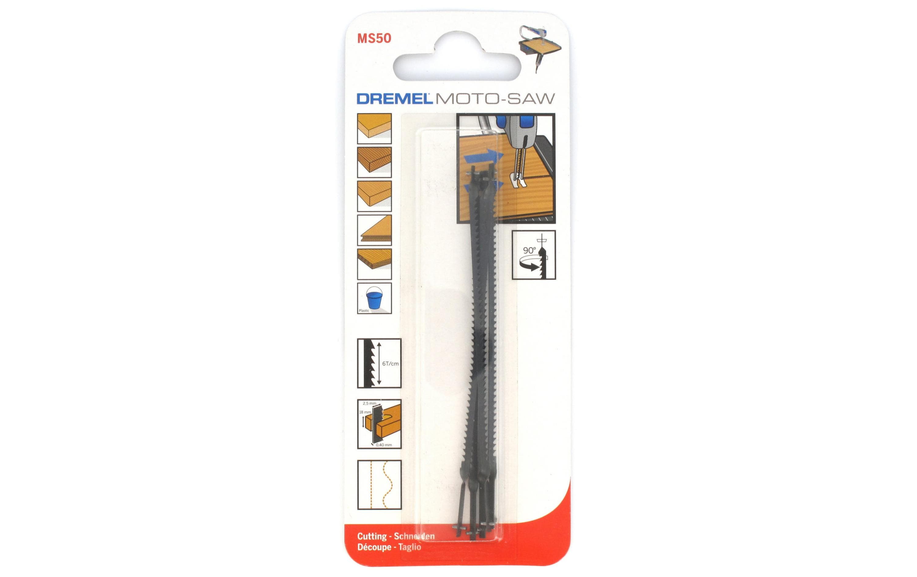 Dremel Sägeblatt MS50 Mehrzweck-Holz, 5 Teile