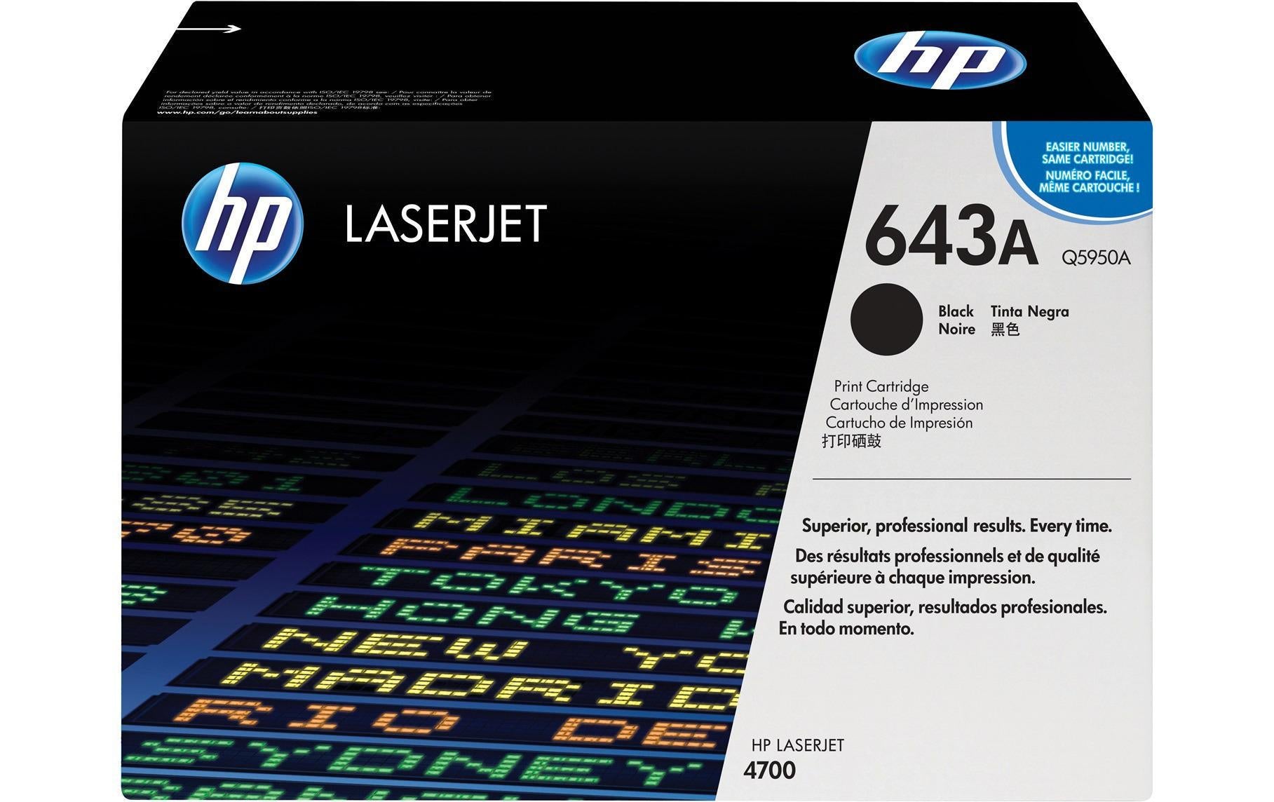 HP Toner Nr. 643A (Q5950A) Black