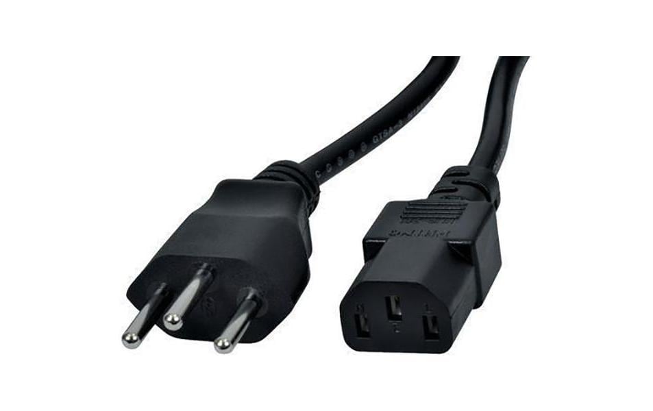 Diggelmann Netzkabel 3 m C13 - T12, 0.75 mm², Schwarz