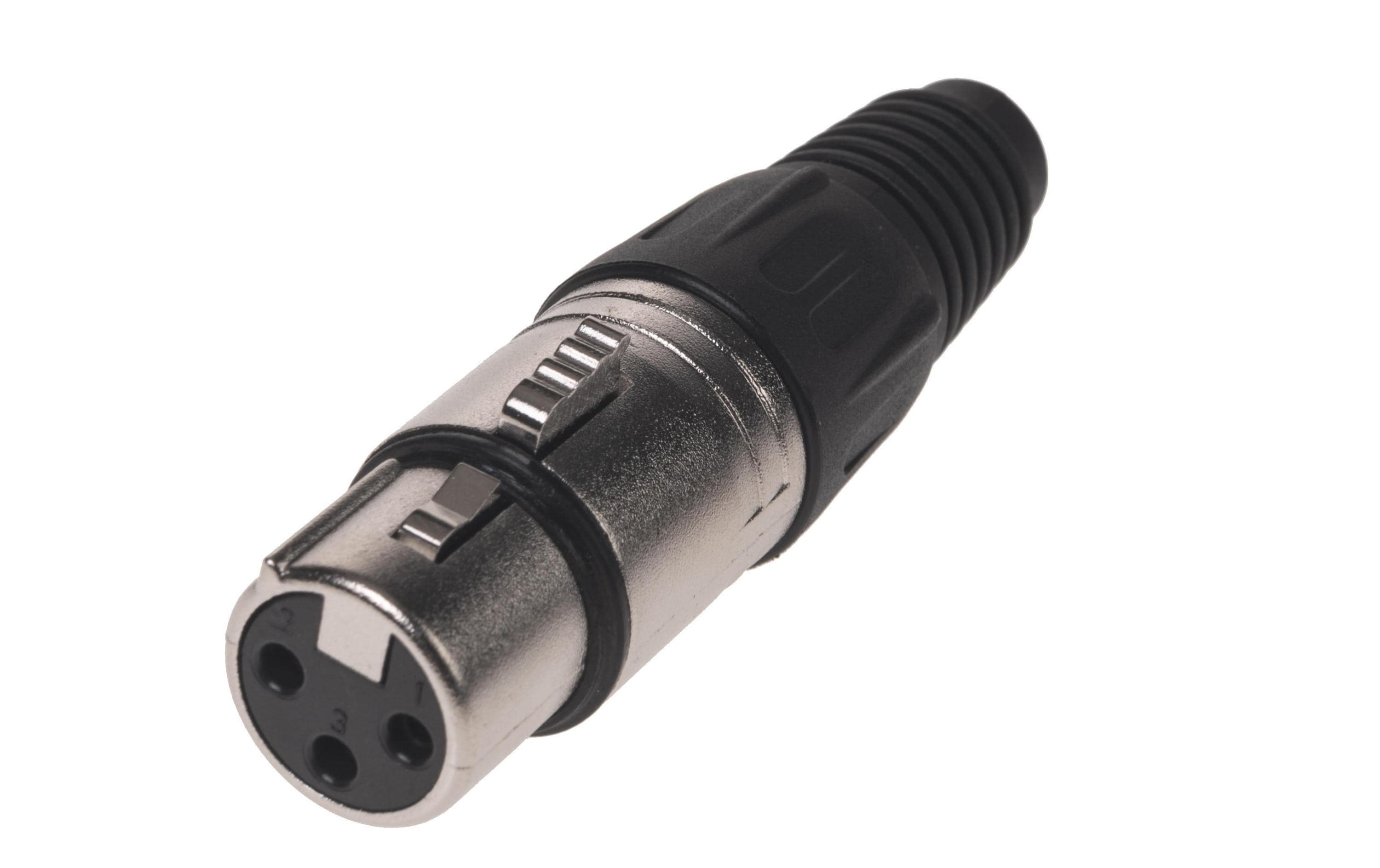 Bemero Stecker BC1001NI-F 3-Pol XLRf female Stecker Nickel