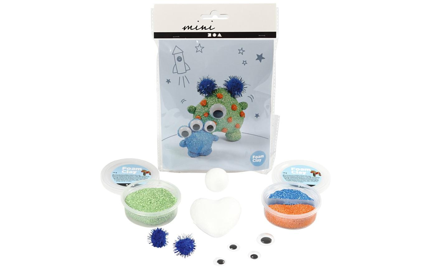 Creativ Company Modellier-Set Modellieren, Aliens, 1 Set