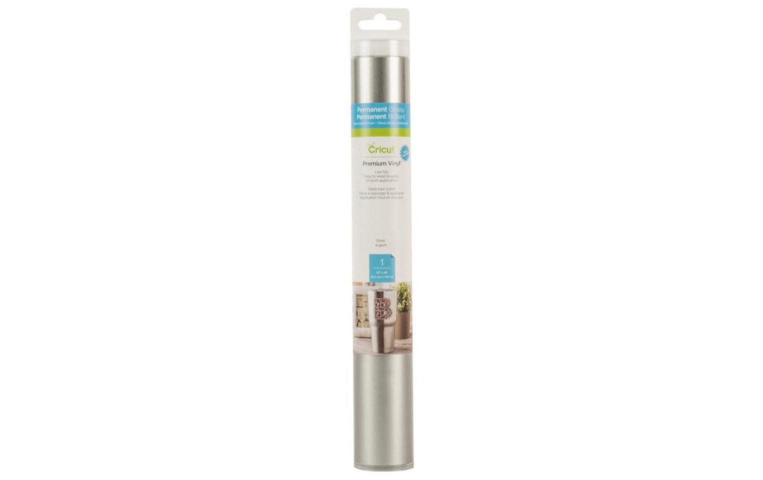Cricut Vinylfolie Premium  Permanent 30.5 x 122 cm, Silber