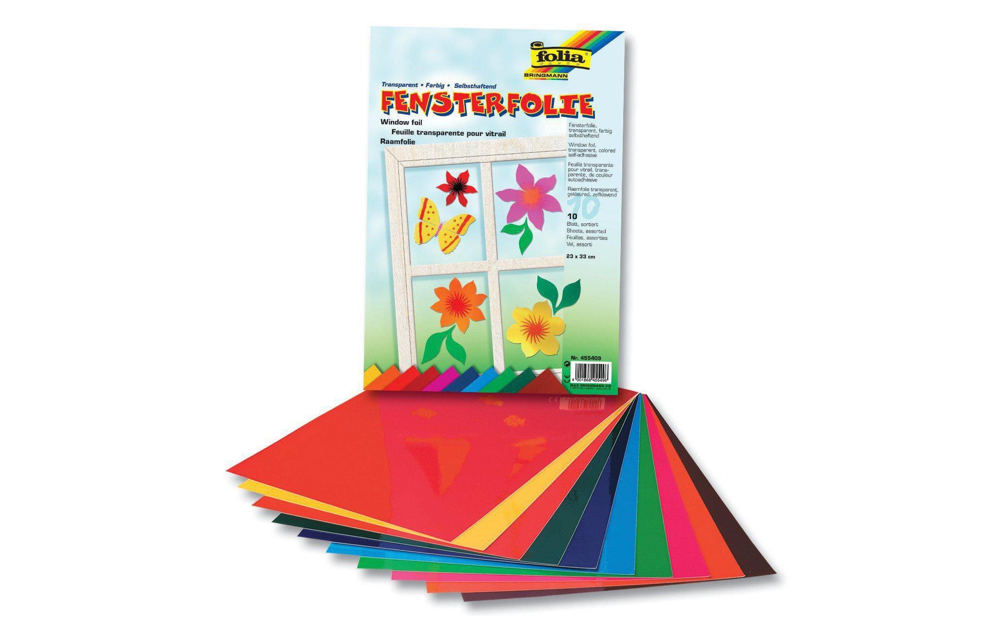 Folia Folie Fenster, farbig, selbsthaftend