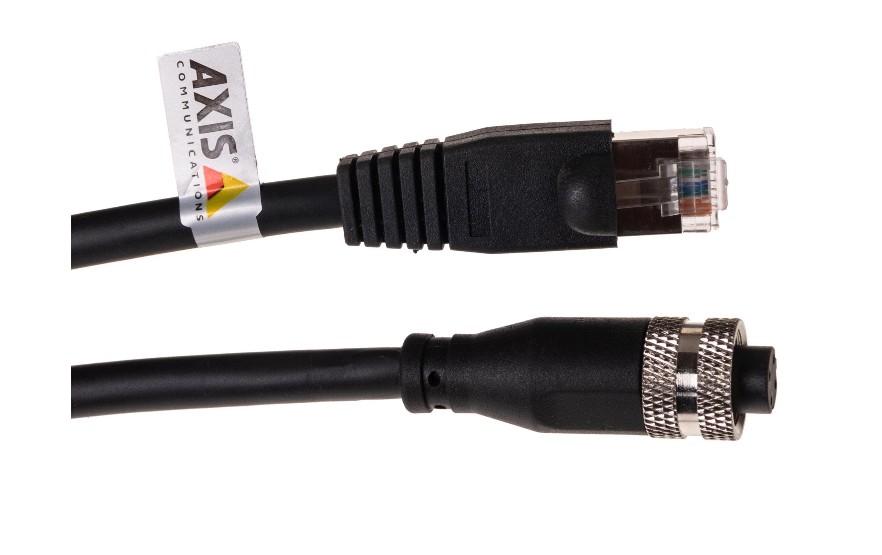Axis Patchkabel RJ-45 - M12, Cat 5e, S/FTP, 0.5 m, Schwarz