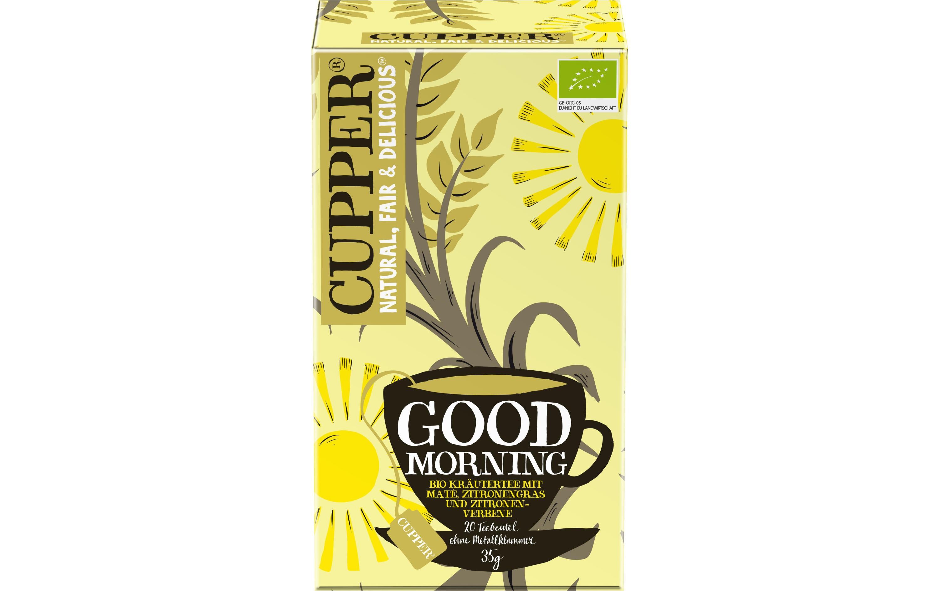 Cupper Teebeutel Bio Good Morning Kräutertee 20 x 1.75 g