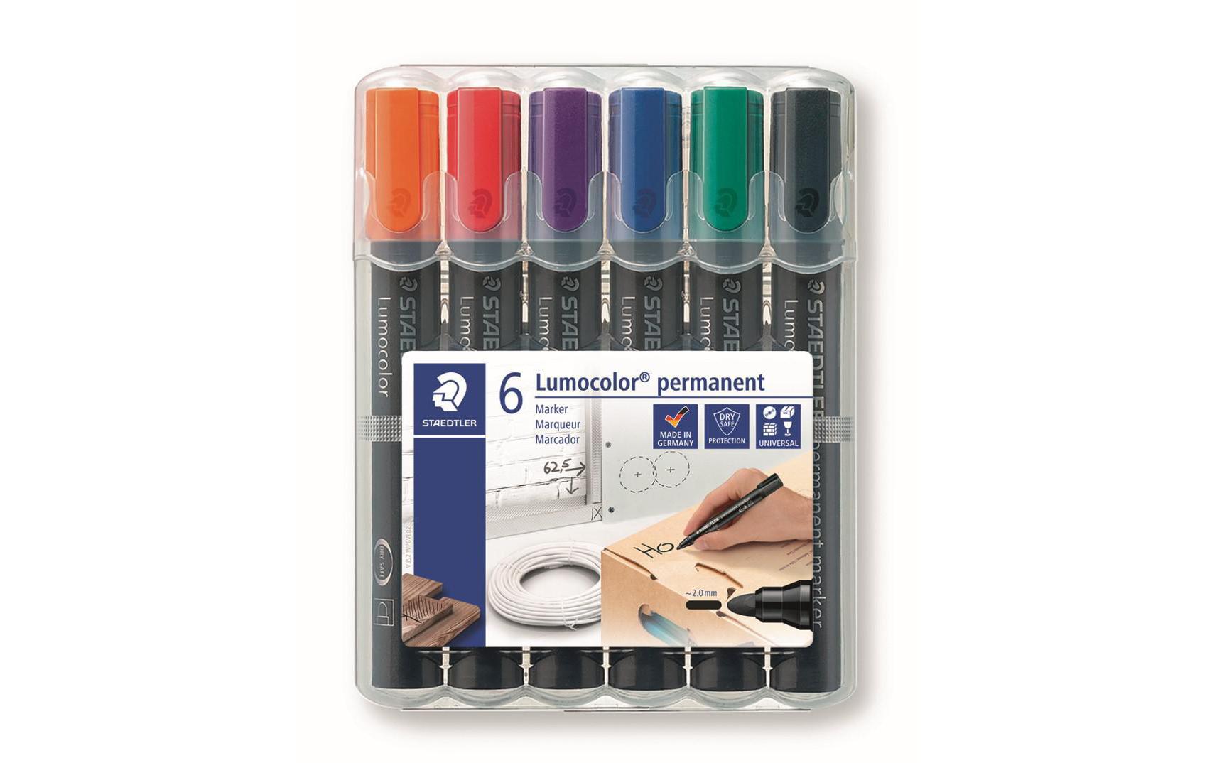 Staedtler Permanent-Marker Lumocolor 352 6er-Set, permanent