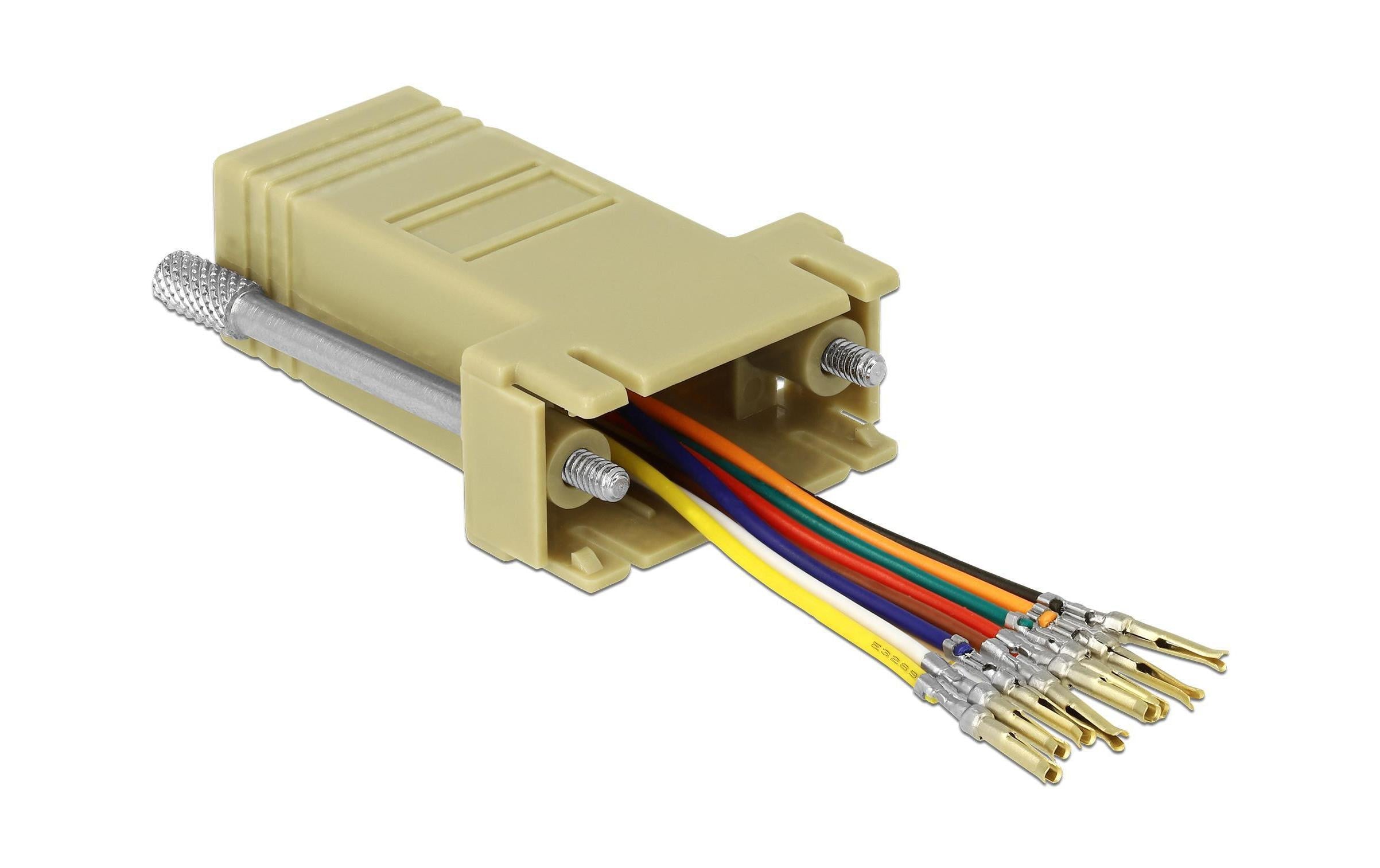 Delock Adapter RJ-45 - RS-232 DB9 (f-f) grau
