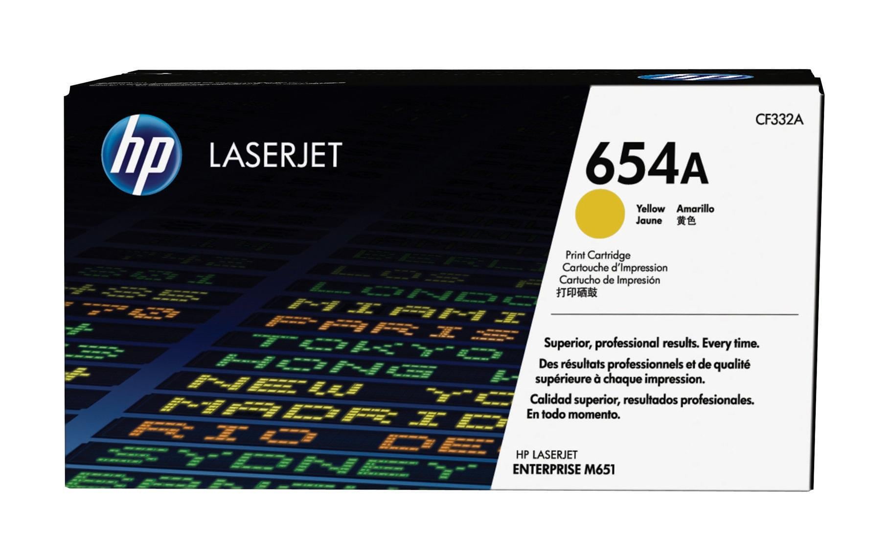 HP Toner Nr. 654A (CF332A) Yellow