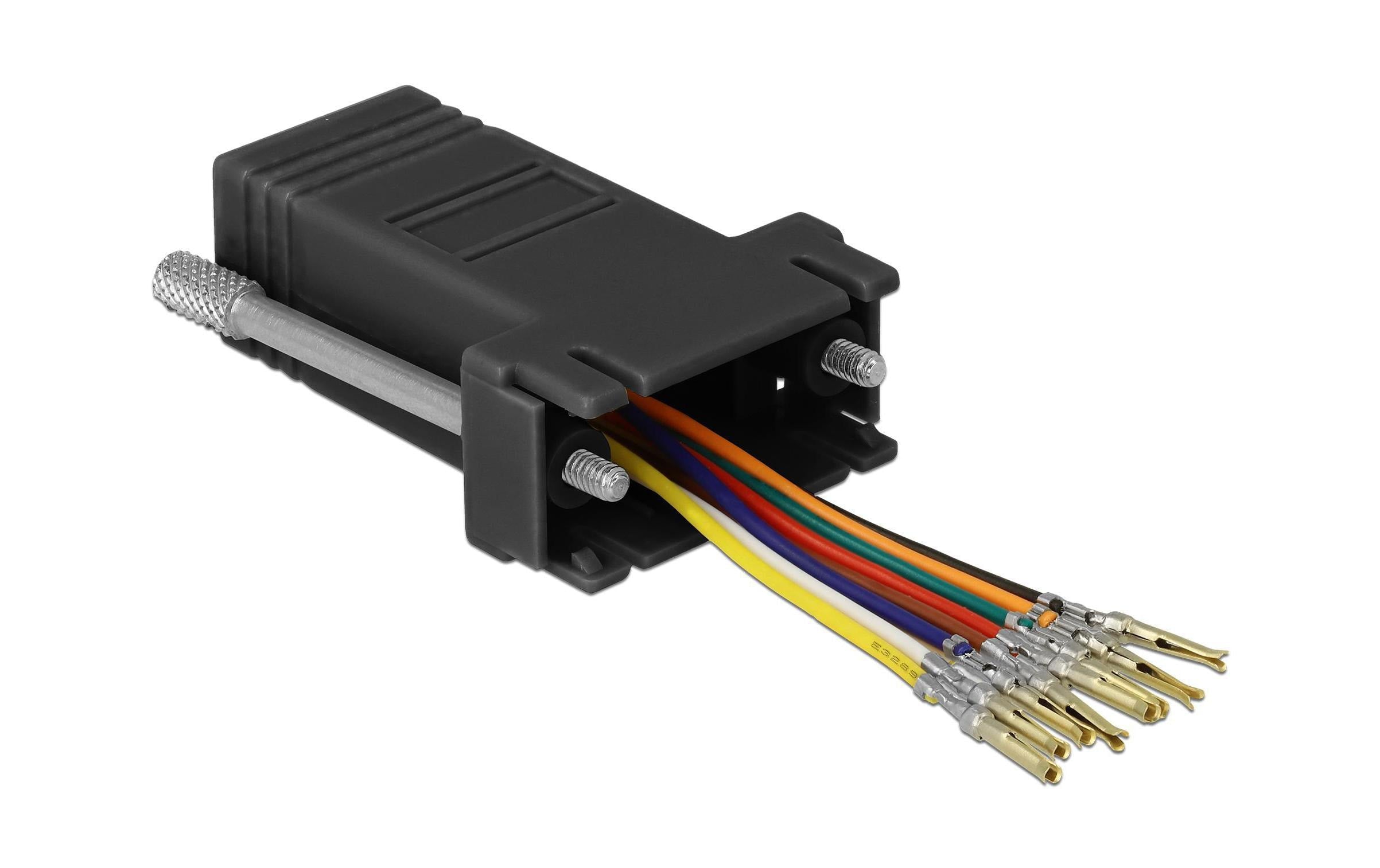 Delock Adapter RJ-45 - RS-232 DB9 (f-f) schwarz