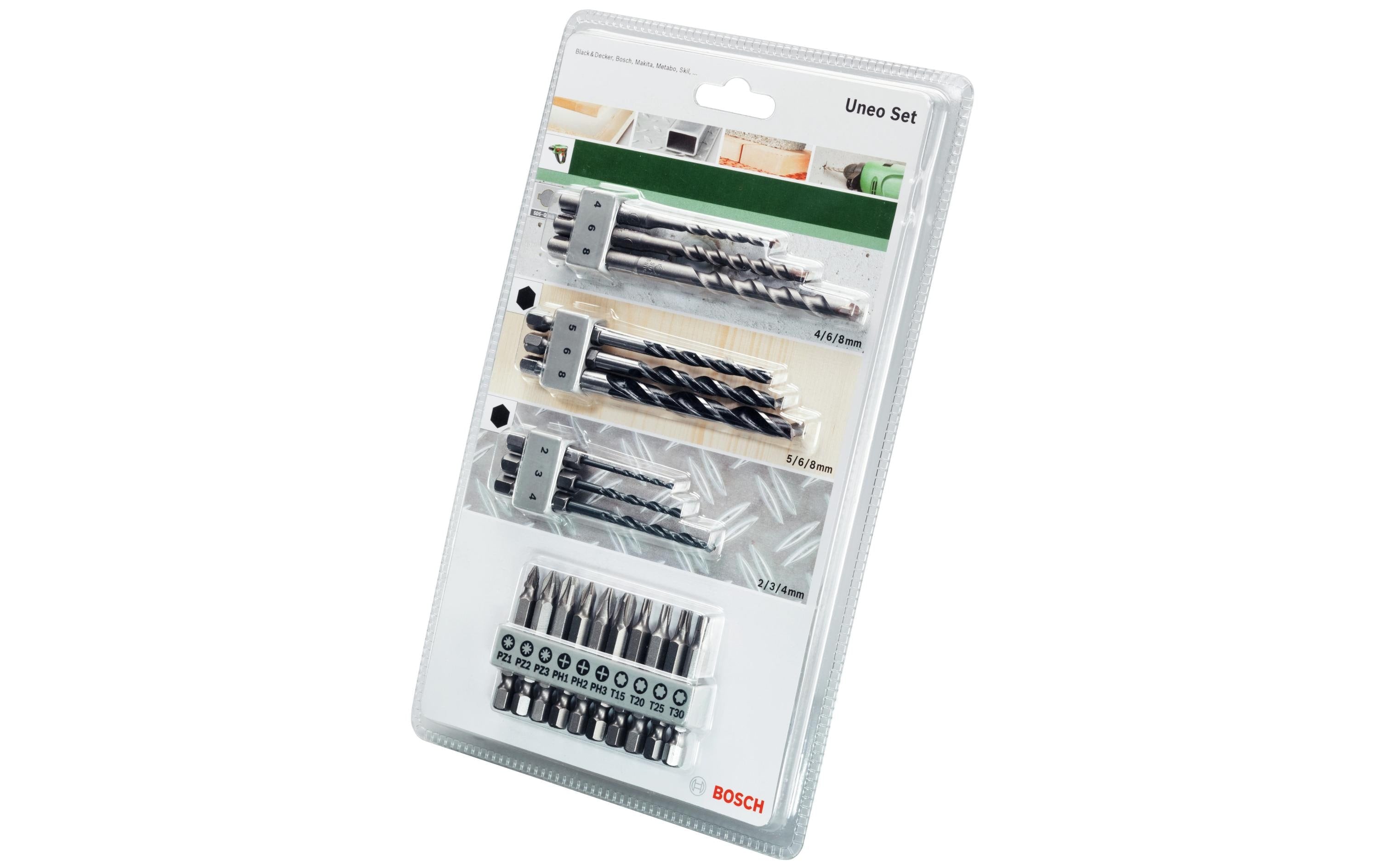 Bosch Bohr- und Bitset SDS-Quick 19-teilig