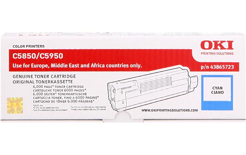 OKI Toner 43865723 Cyan