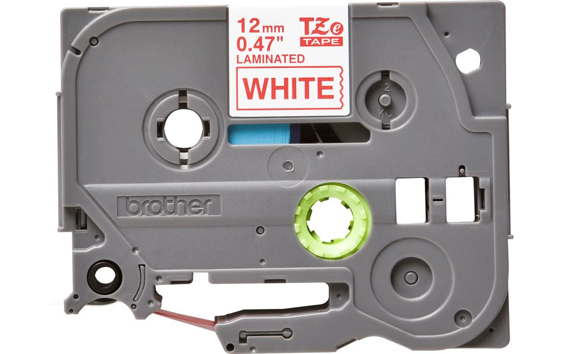 Brother Beschriftungsband TZe-232 Rot auf Weiss