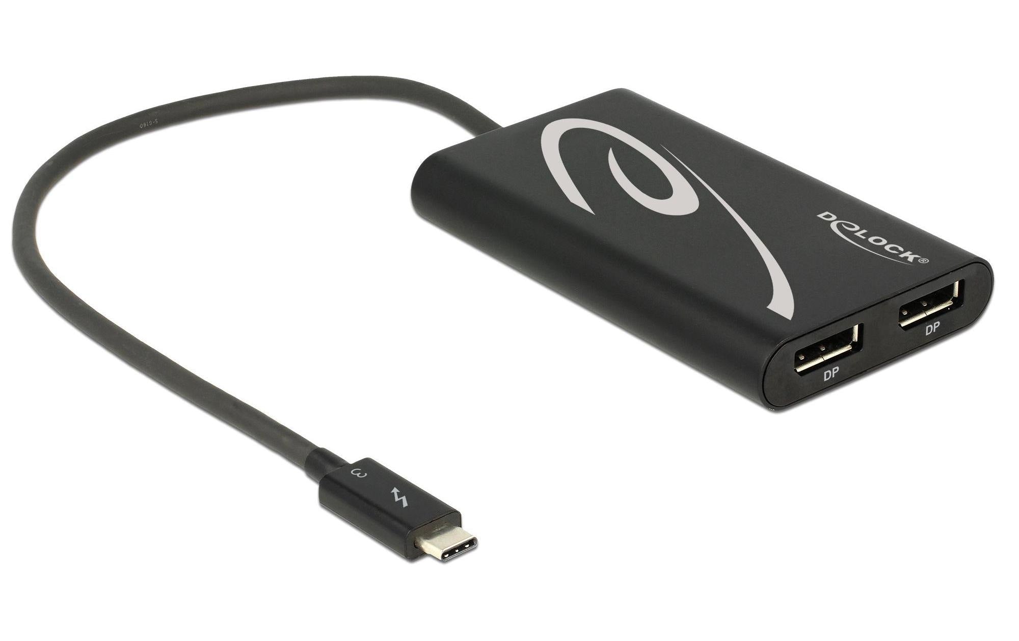 Delock Adapterkabel 2 x DP f Thunderbolt 3 - DisplayPort