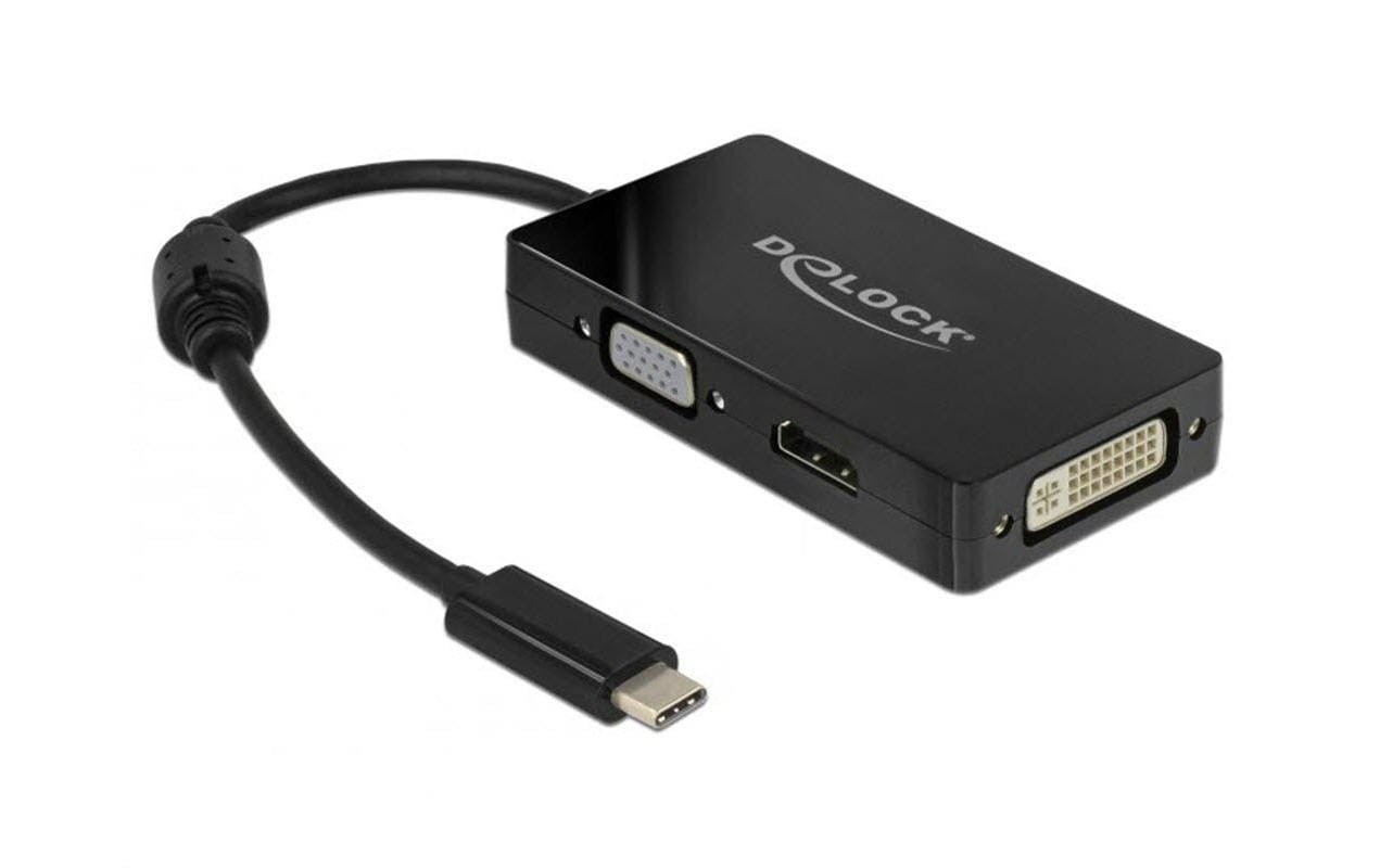 Delock Multiadapter 63925 USB-C - DVI-D/HDMI/VGA