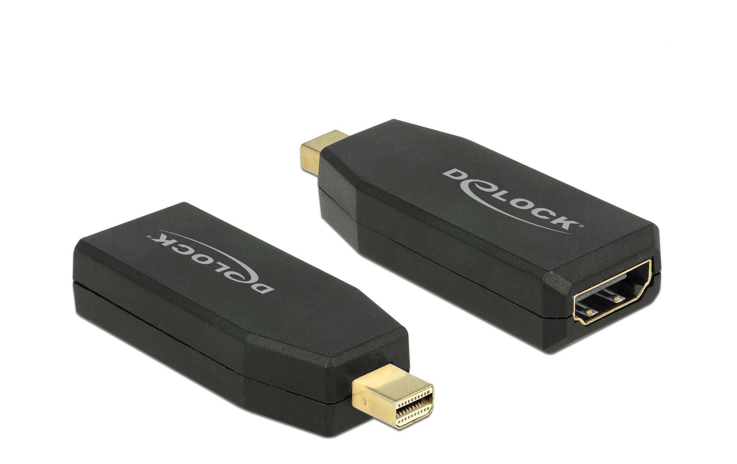 Delock Adapter Mini-Displayport – HDMI passiv, 4K, schwarz