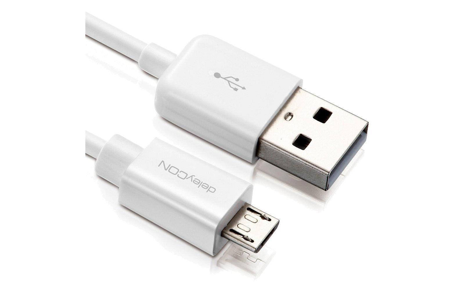 deleyCON USB 2.0-Kabel USB A - Micro-USB B 1.5 m