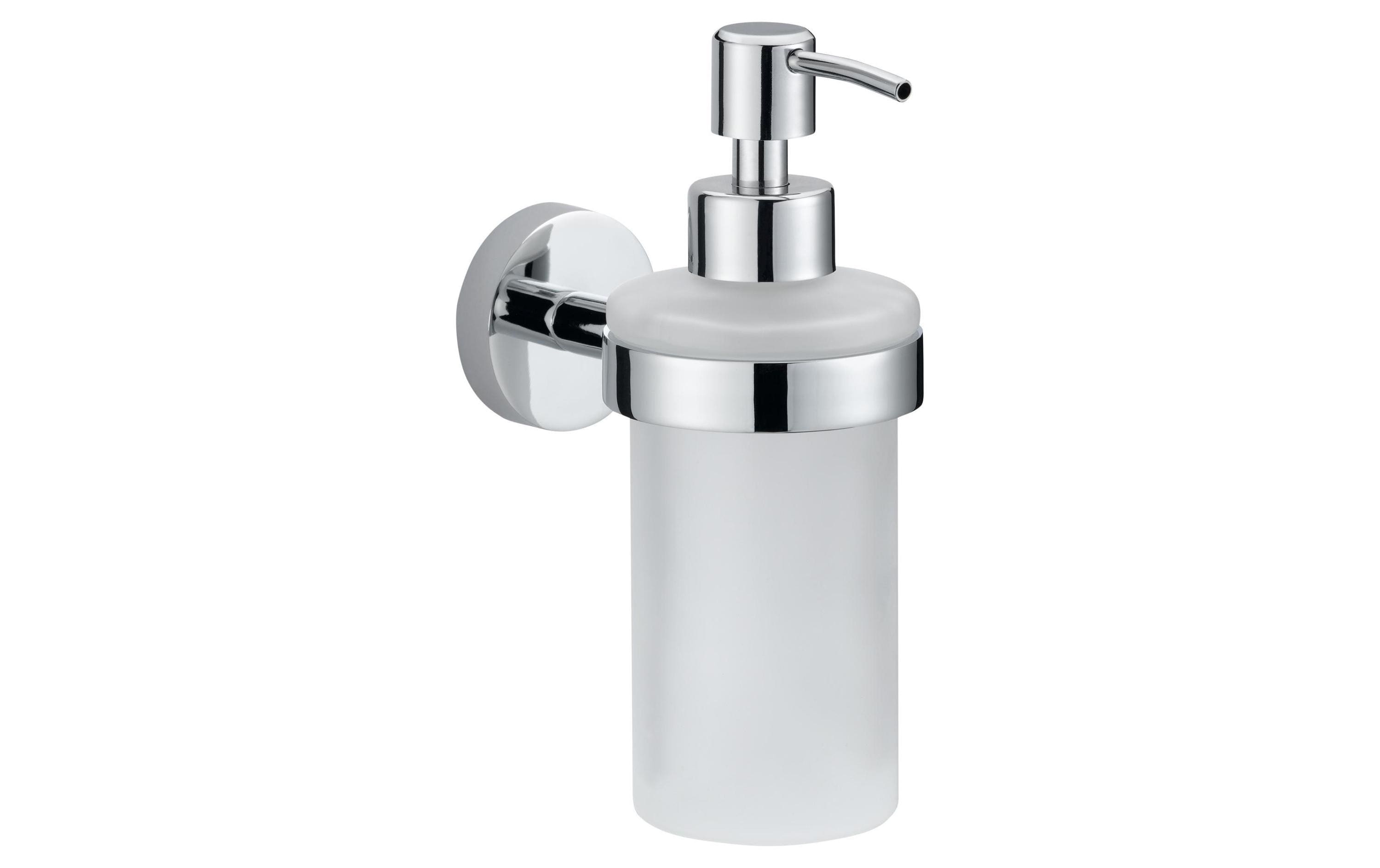 tesa Seifenspender Smooz 200 ml, Chrom/Weiss