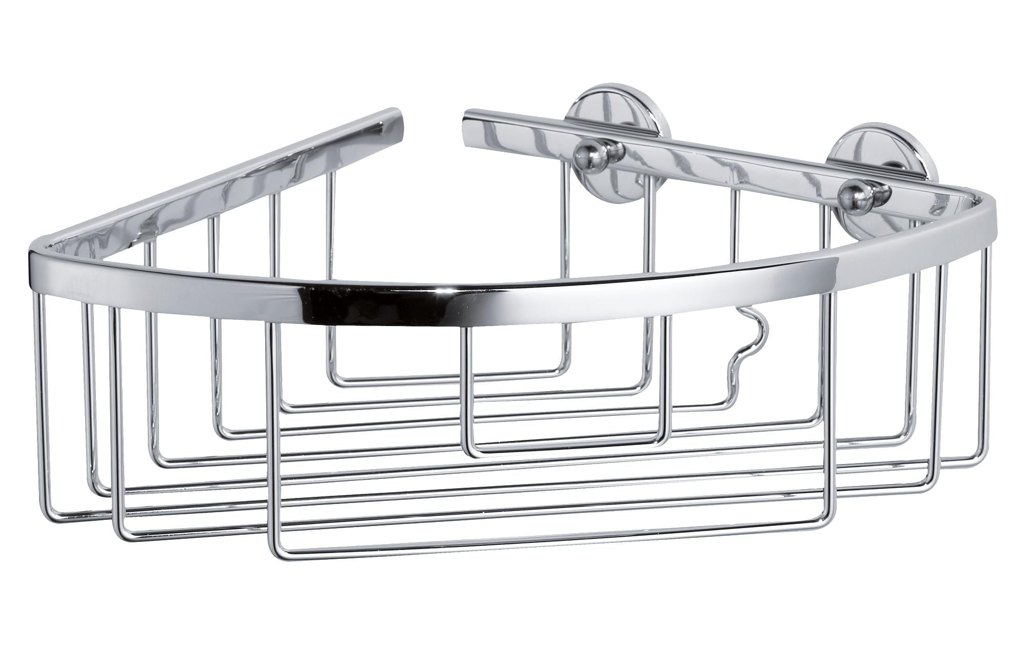 tesa Bad-Utensilienhalter Aluxx  Eckablagekorb, Chrom