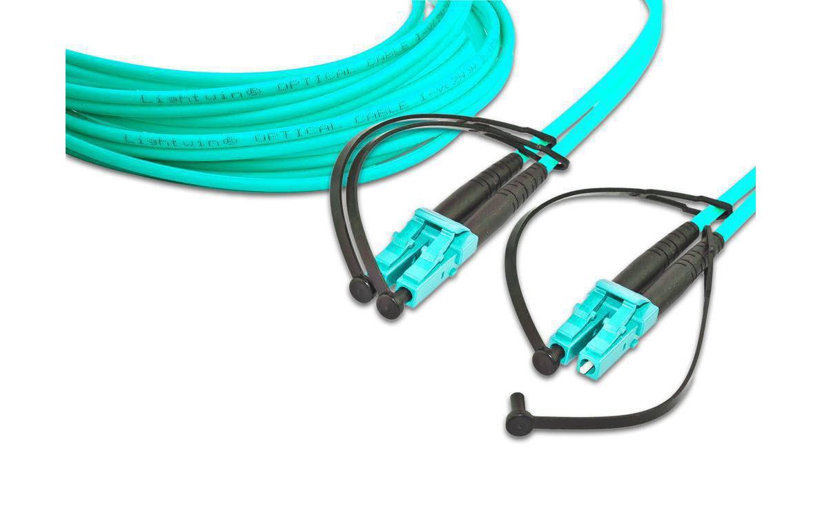 Lightwin LWL-Patchkabel Multimode LC – LC, OM3, Duplex, 7 m