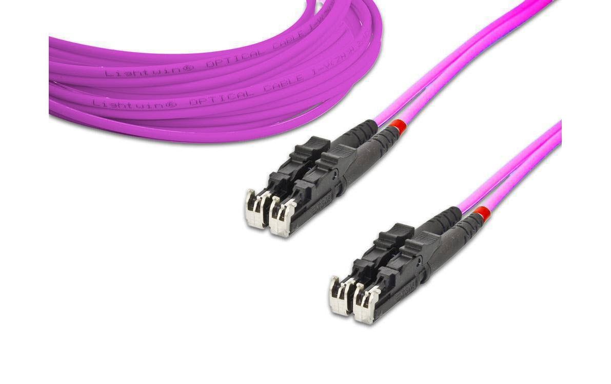 Lightwin LWL-Patchkabel Multimode E2000 – E2000, OM4, Duplex, 1 m