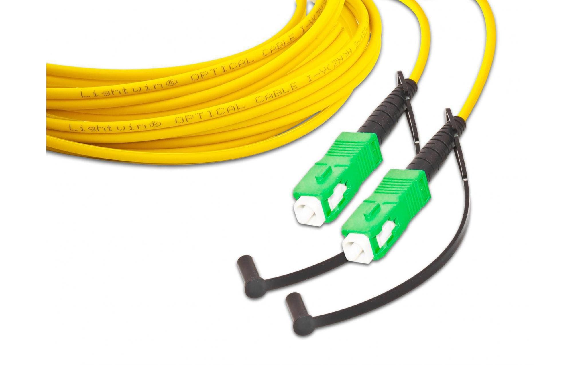 Lightwin LWL-Patchkabel SM SC/APC – SC/APC, OS2, Simplex, 15 m