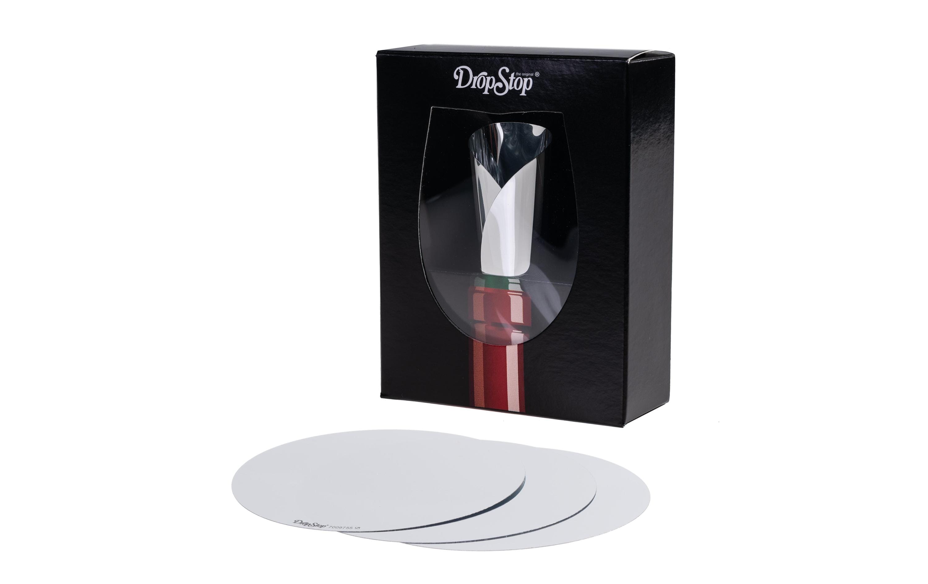 Vinart Weinausgiesser DropStop 4 Stück, Silber