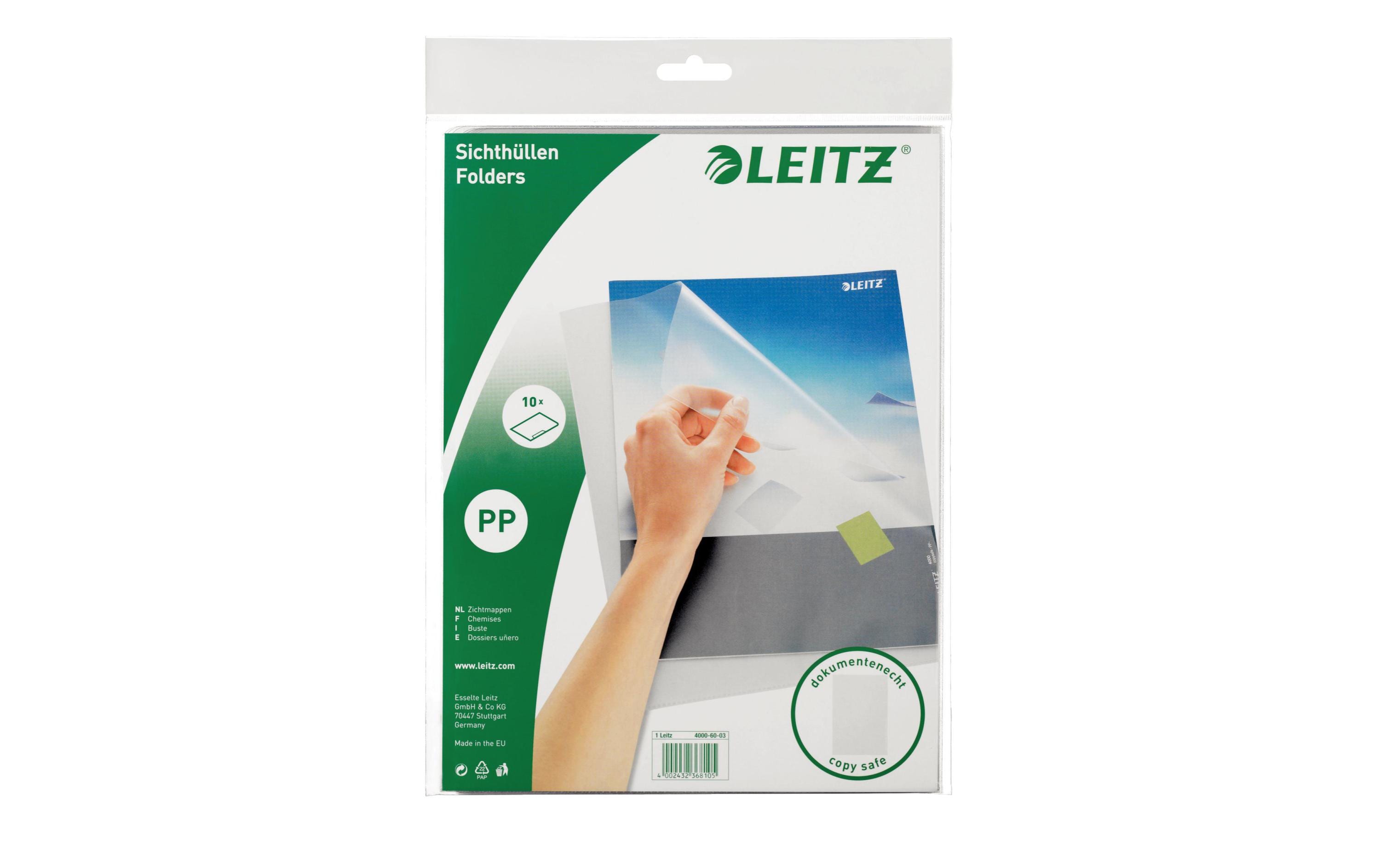 Leitz Sichthülle Sichthülle Transparent, 10 Stück