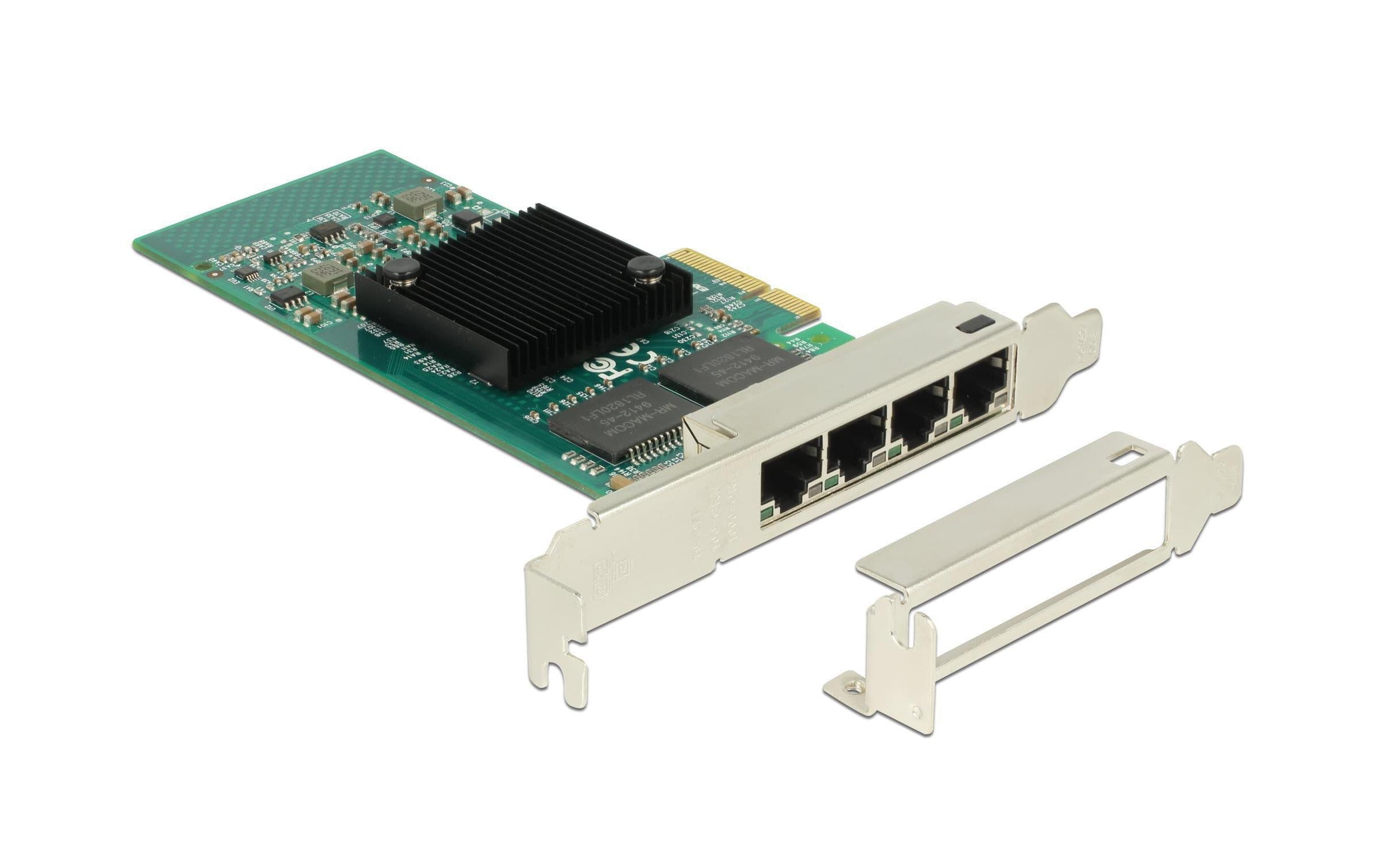 Delock Netzwerkkarte 4x1Gbps, PCI-Express x4, Intel i350 Chipset