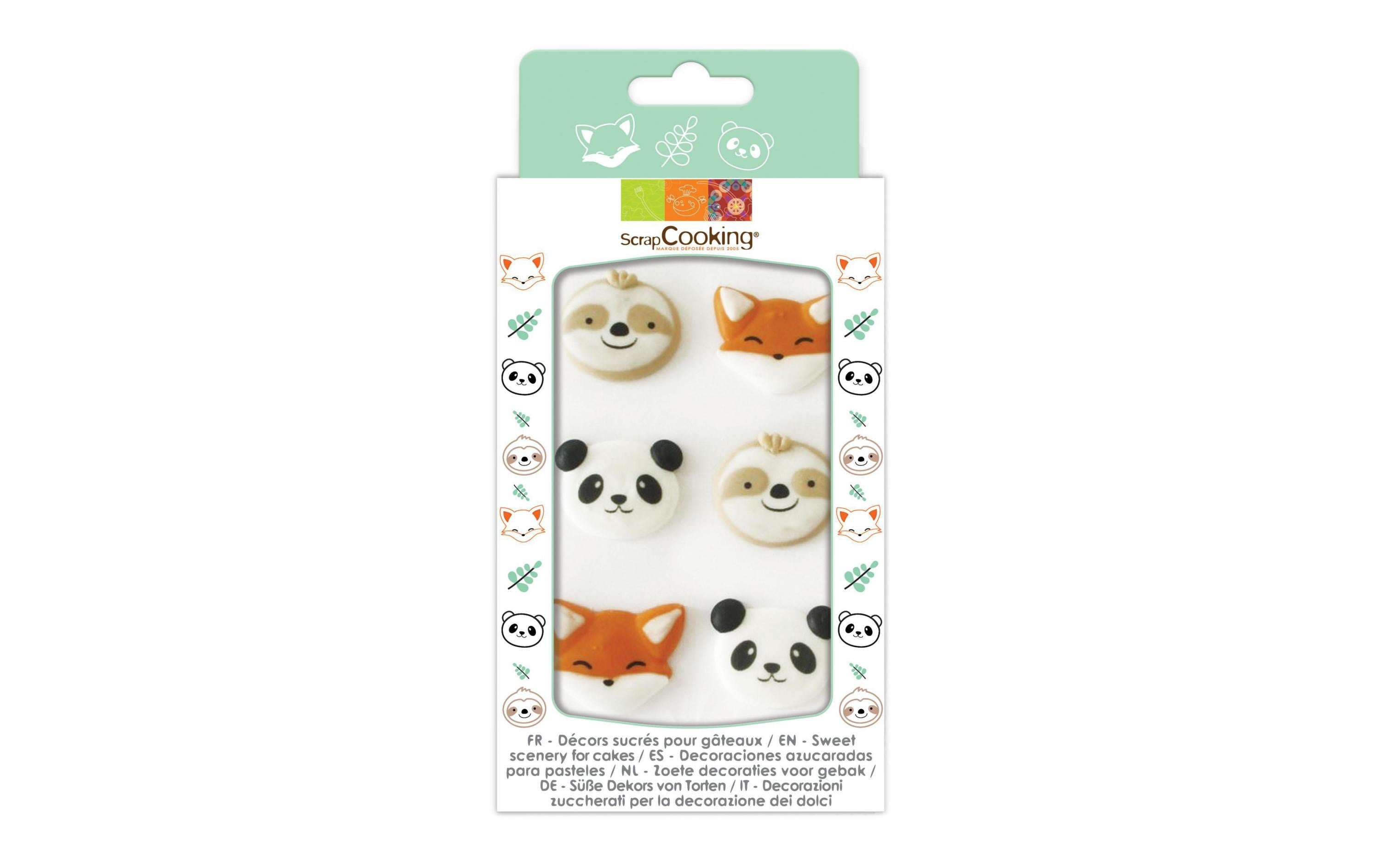 ScrapCooking Zuckerdekore Süsse Tiere 6 Stück