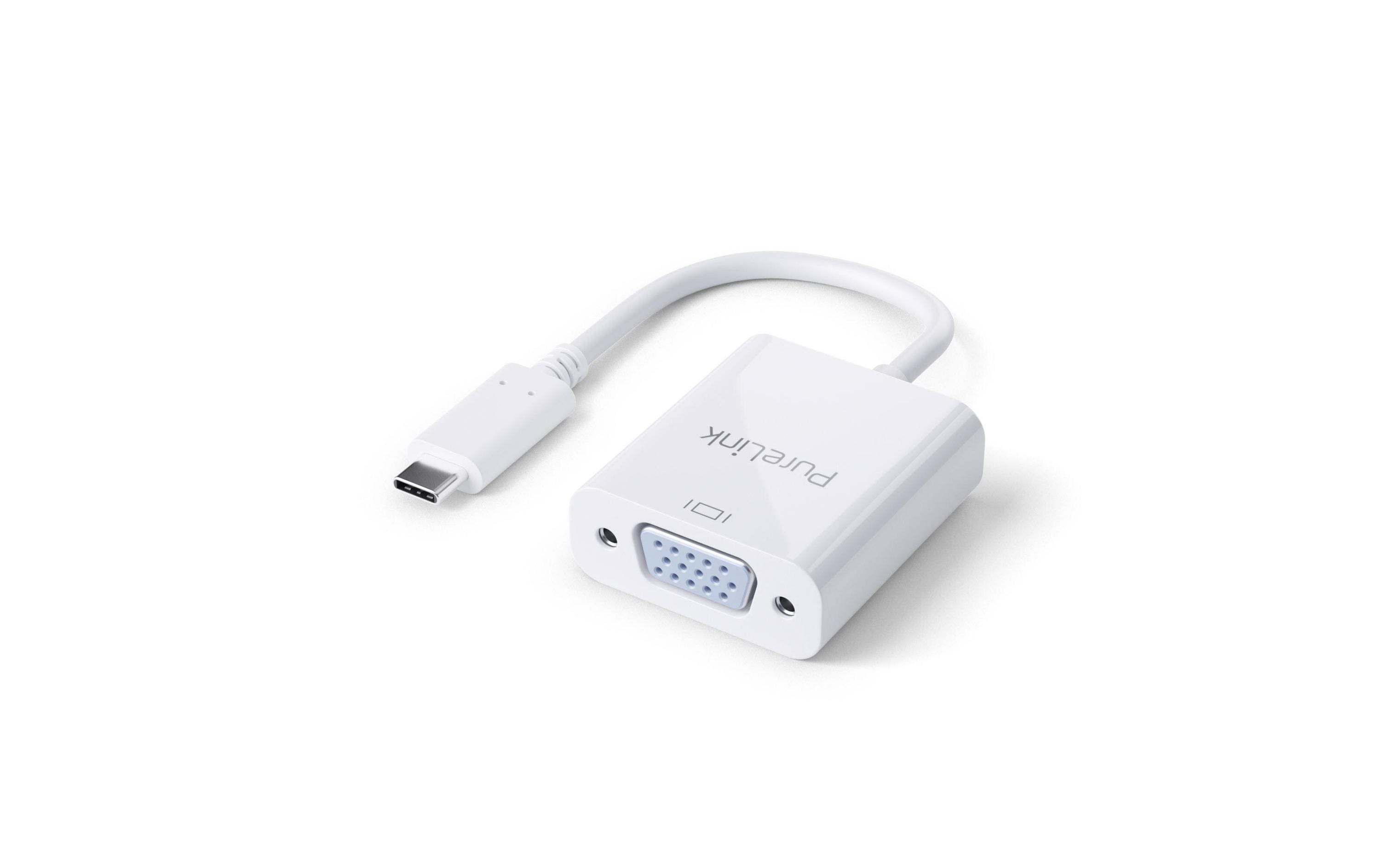 PureLink Adapter IS220 USB Type-C - VGA, Weiss