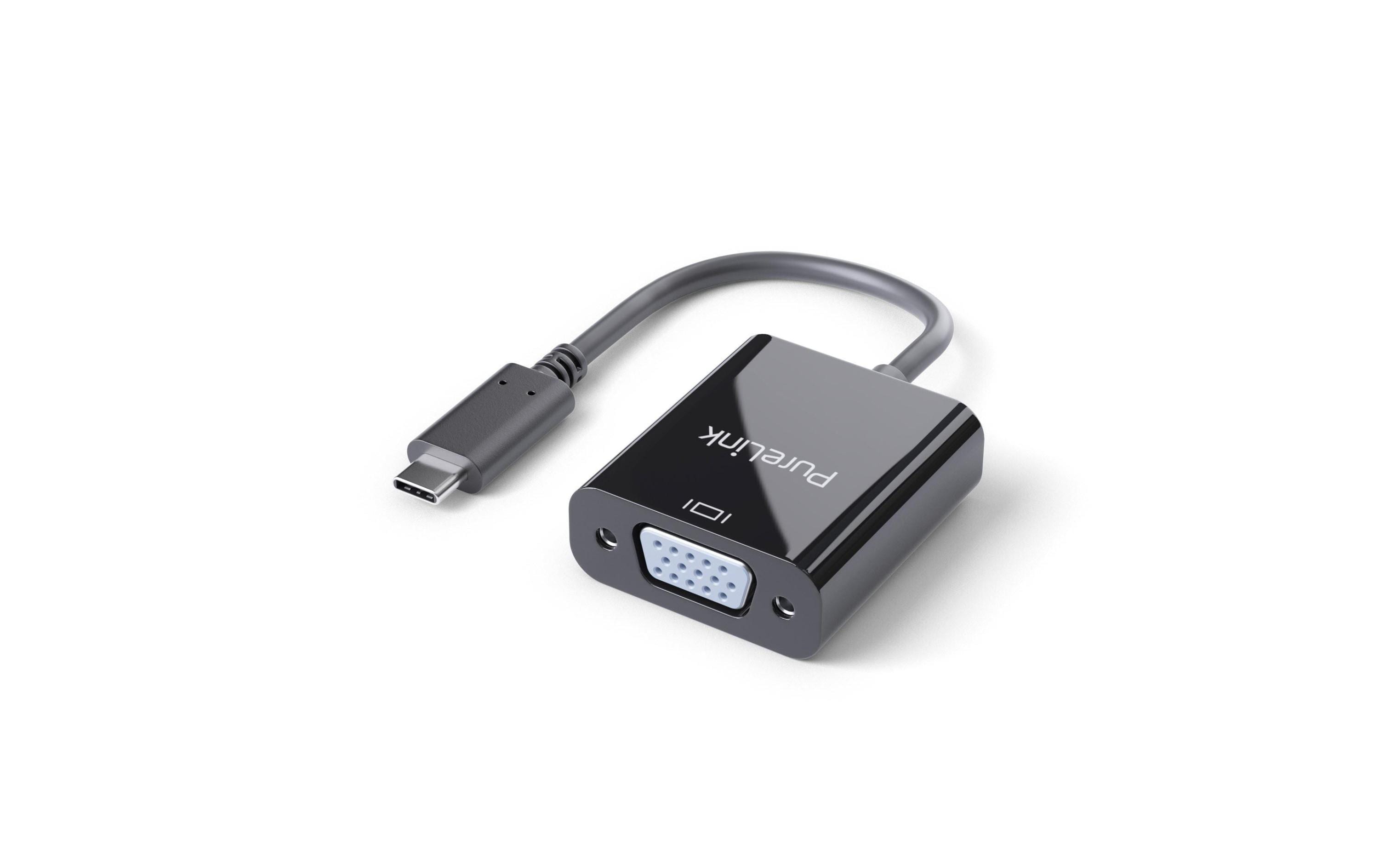 PureLink Adapter IS221 USB Type-C - VGA, Schwarz