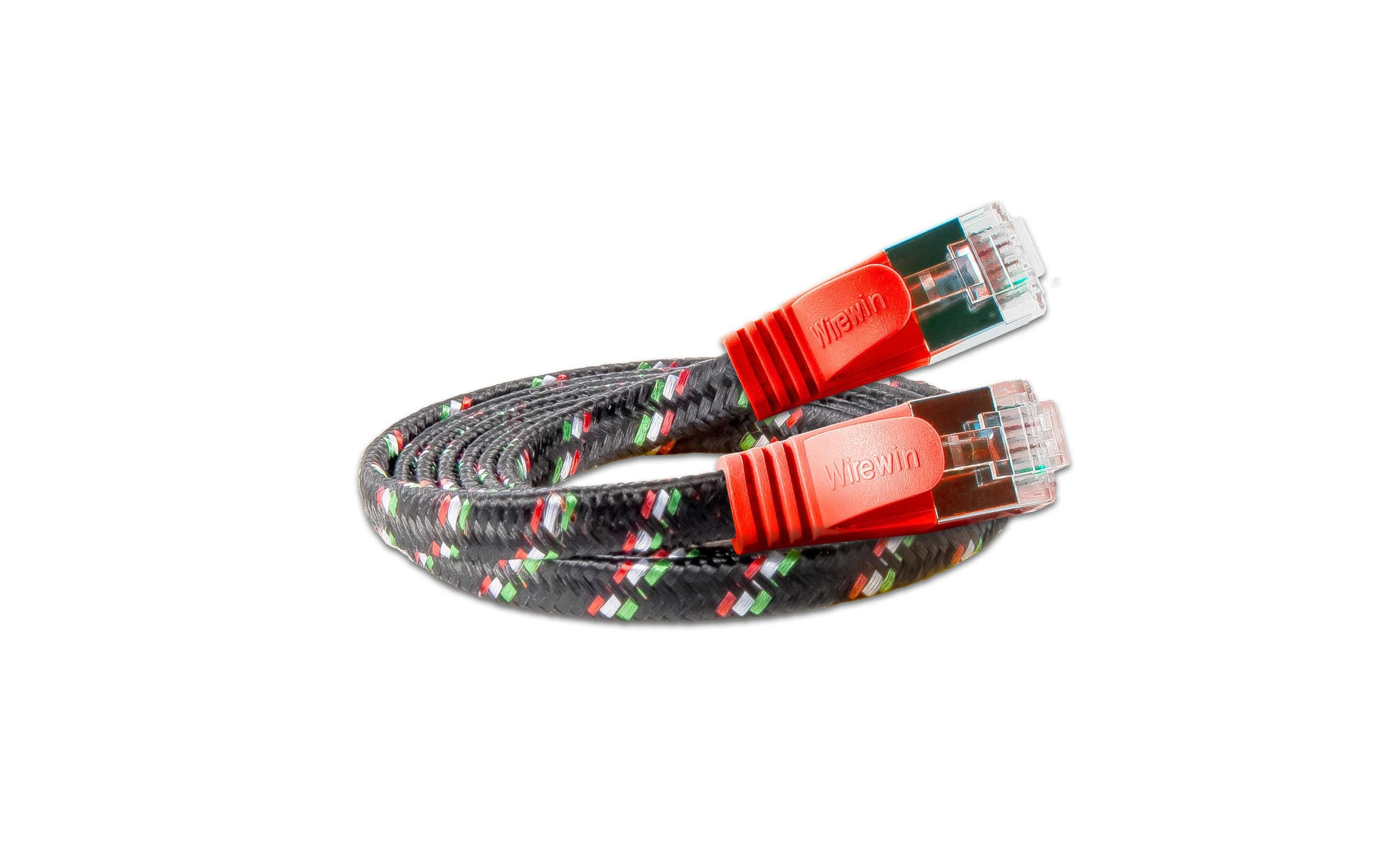 SLIM Slimpatchkabel RJ-45 - RJ-45, Cat 6, STP, 2 m, Rot