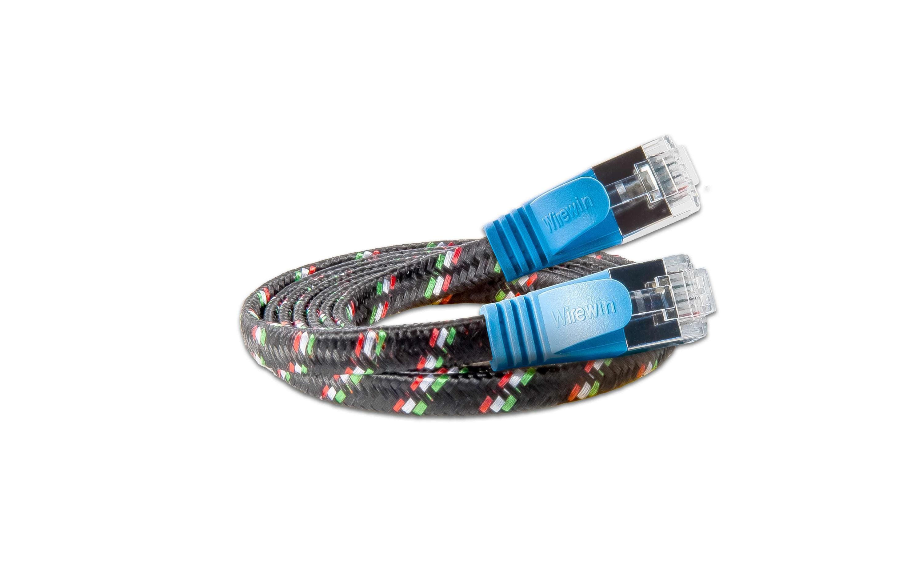 SLIM Slimpatchkabel RJ-45 - RJ-45, Cat 6, STP, 5 m, Blau