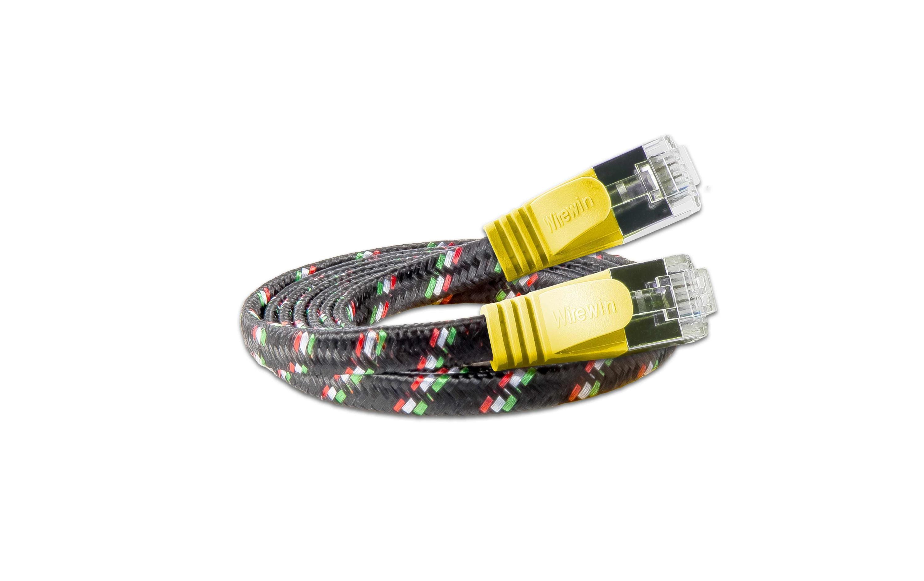 SLIM Slimpatchkabel RJ-45 - RJ-45, Cat 6, STP, 0.25 m, Gelb