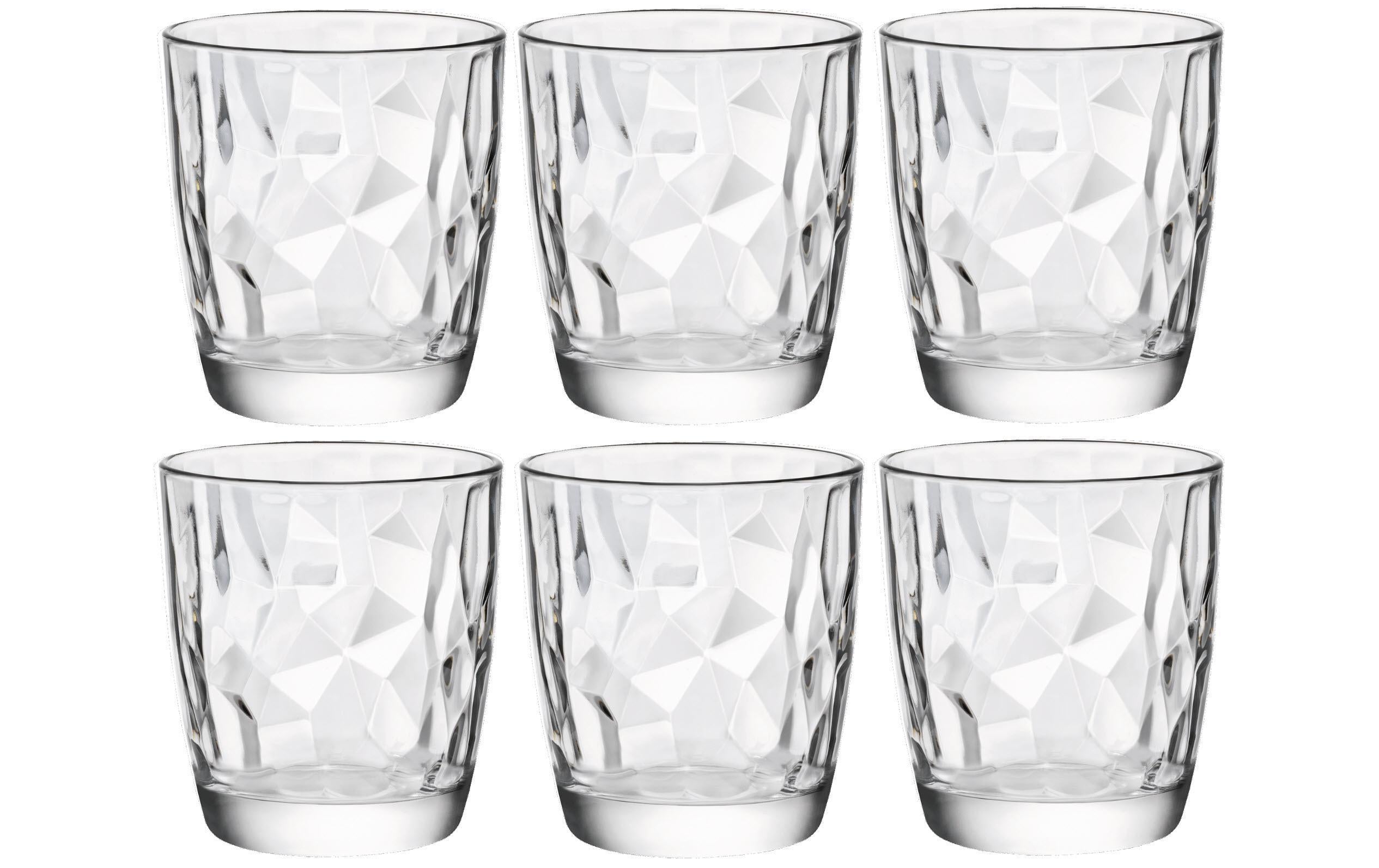 Bormioli Rocco Whiskyglas Diamond 300 ml, 6 Stück, Transparent 
