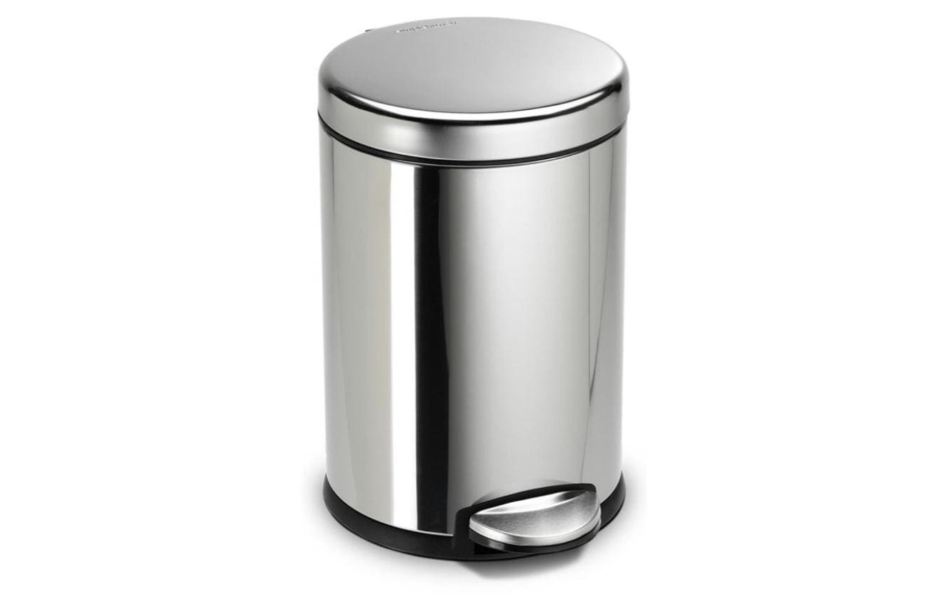 Simplehuman Treteimer 4.5 l, Silber poliert