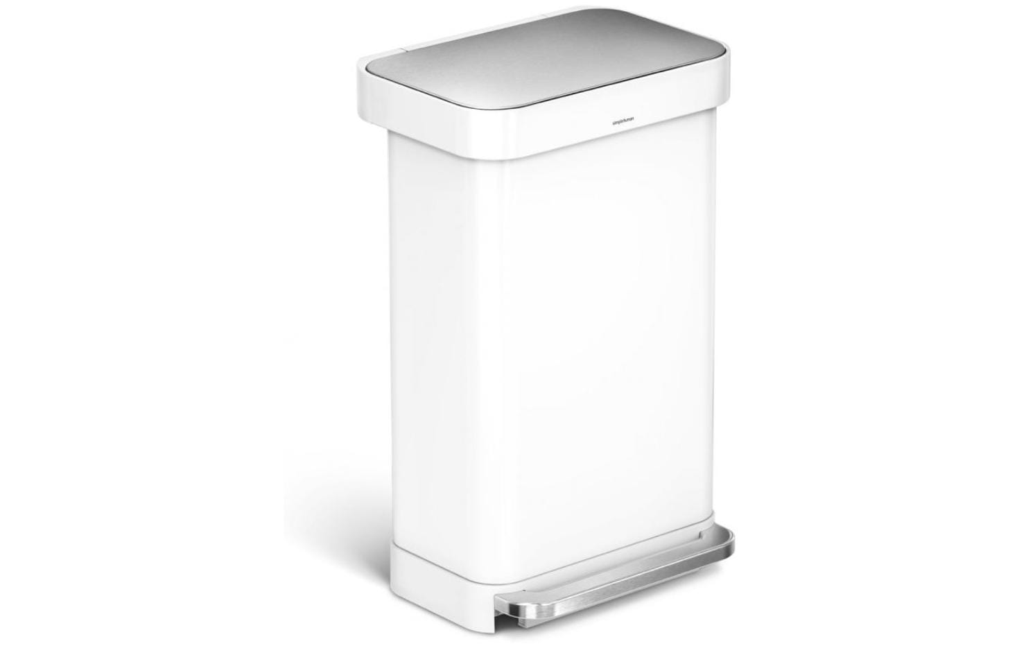 Simplehuman Treteimer CW2027 45 Liter, Weiss