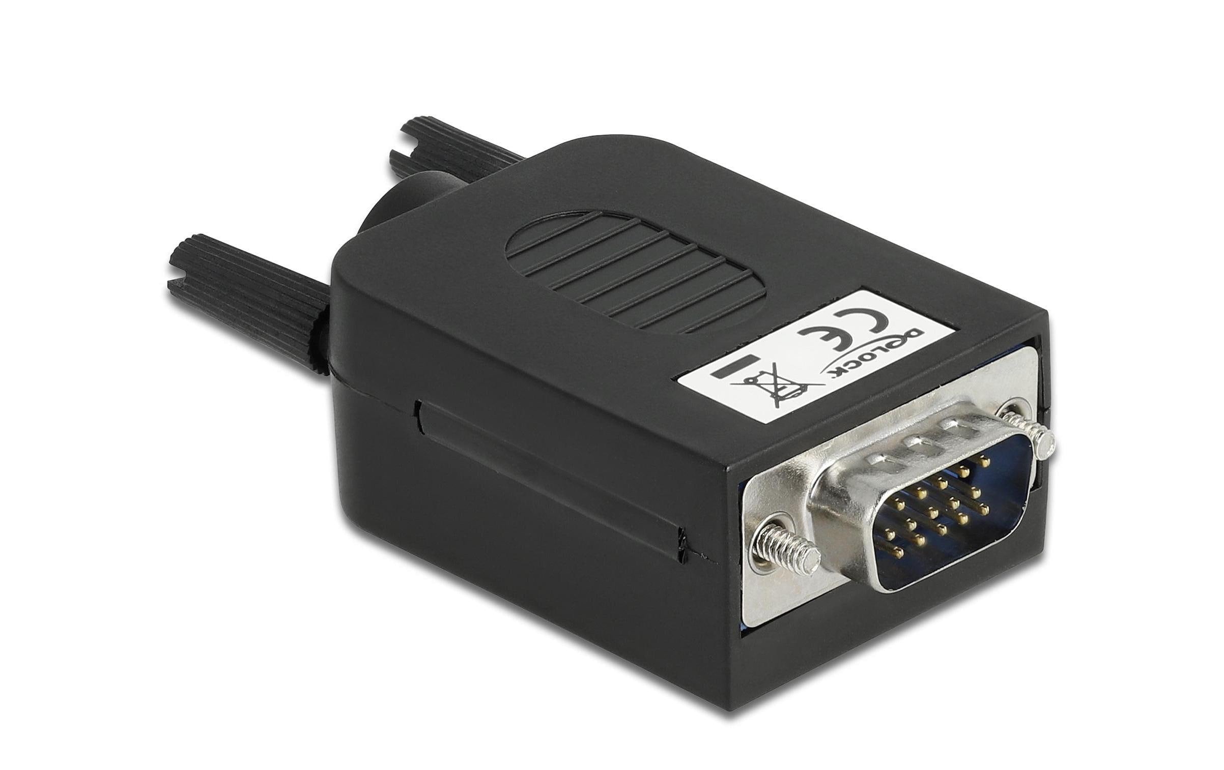 Delock Adapter VGA 10Pin Terminalblock Stecker mit Gehäuse