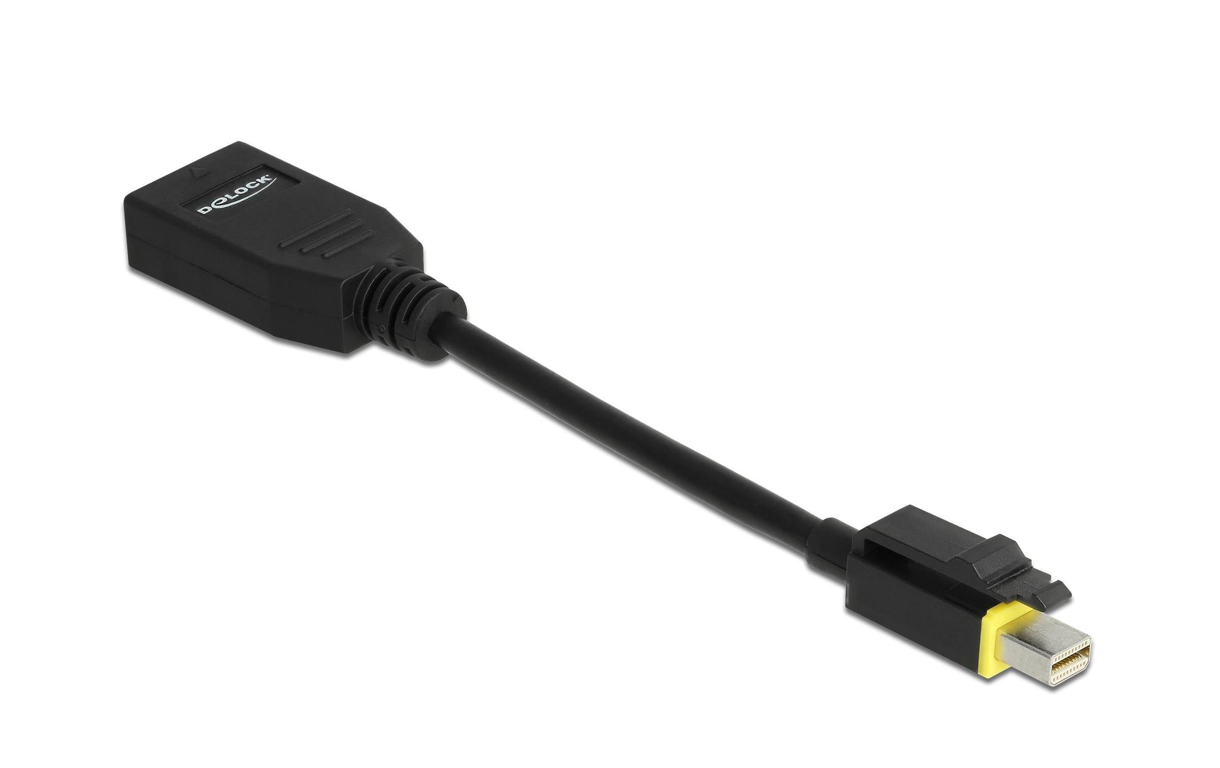 Delock Adapter MiniDisplayPort-DisplayPort 8K/60Hz, Einrastfunktion