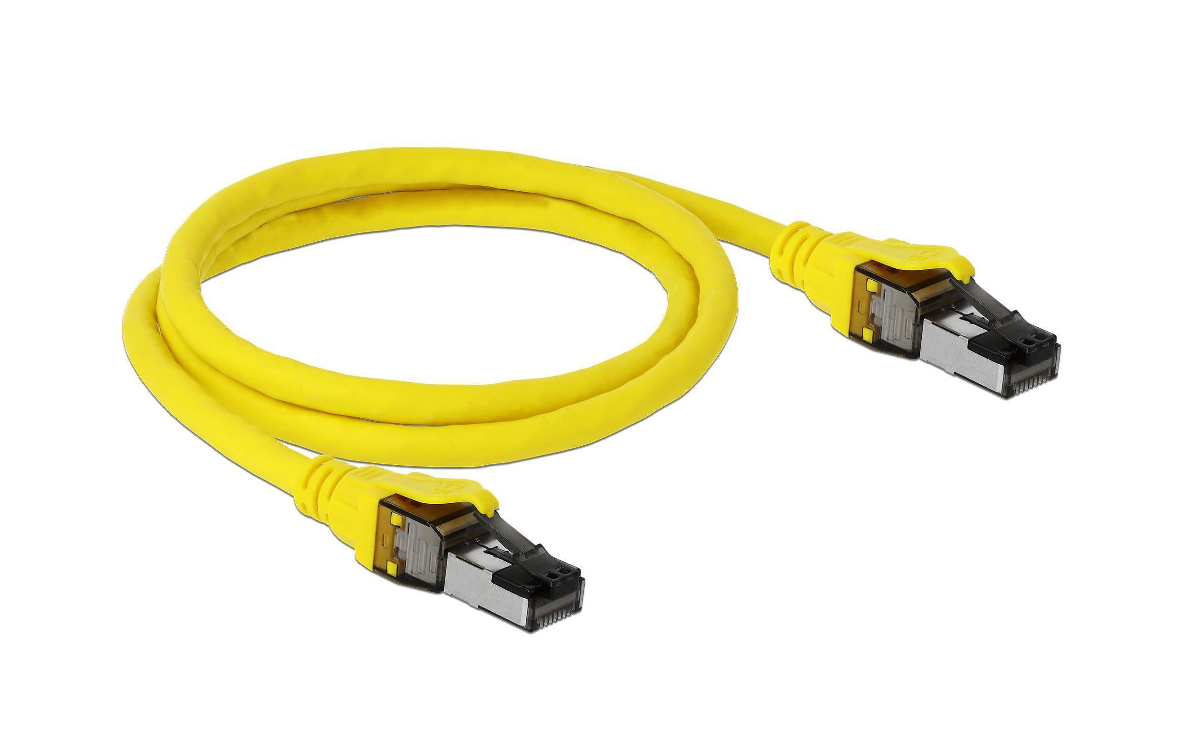 Delock Patchkabel RJ-45 - RJ-45, Cat 8.1, S/FTP, 1 m, Gelb