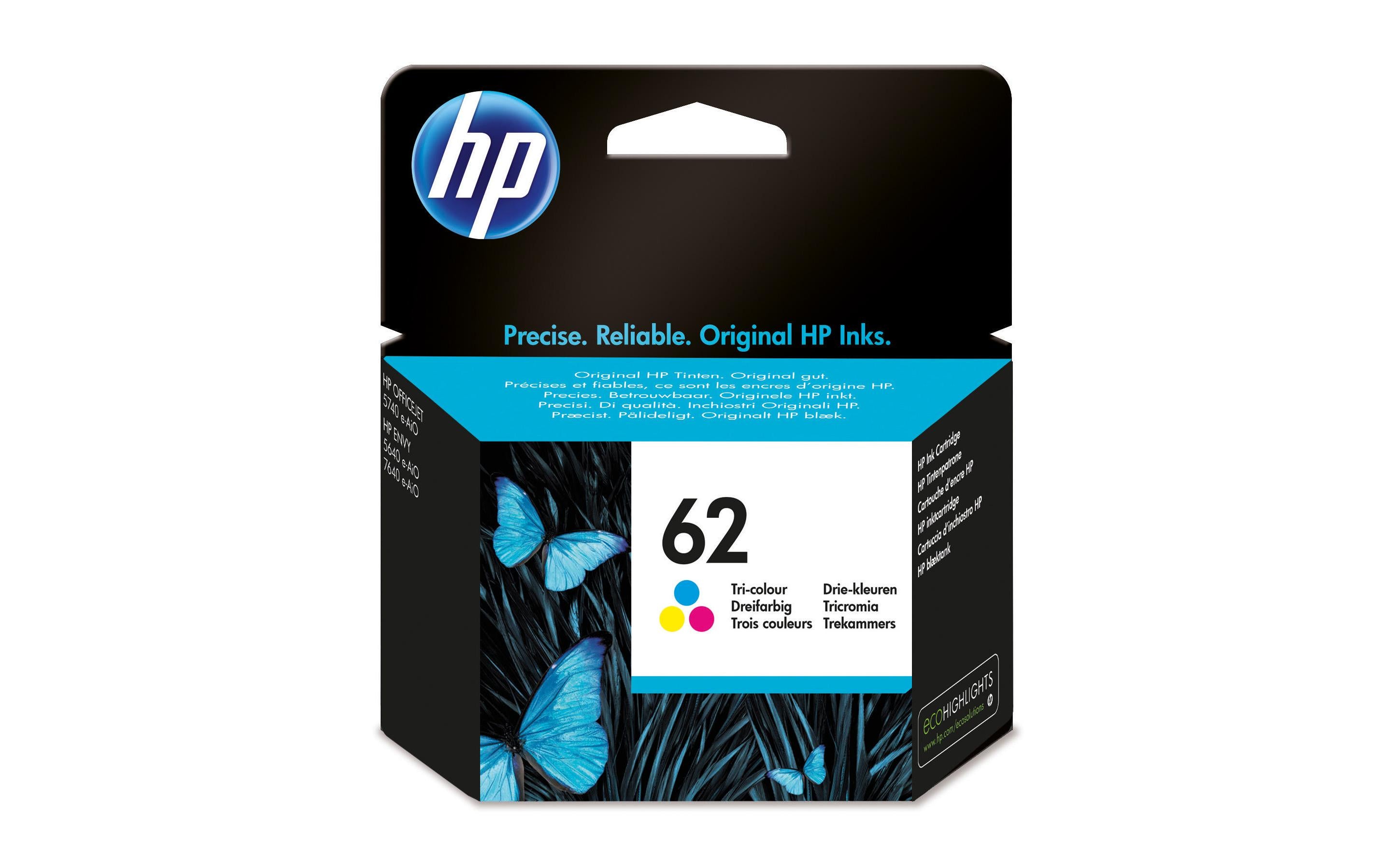 HP Tinte Nr. 62 (C2P06AE) Cyan/Magenta/Yellow